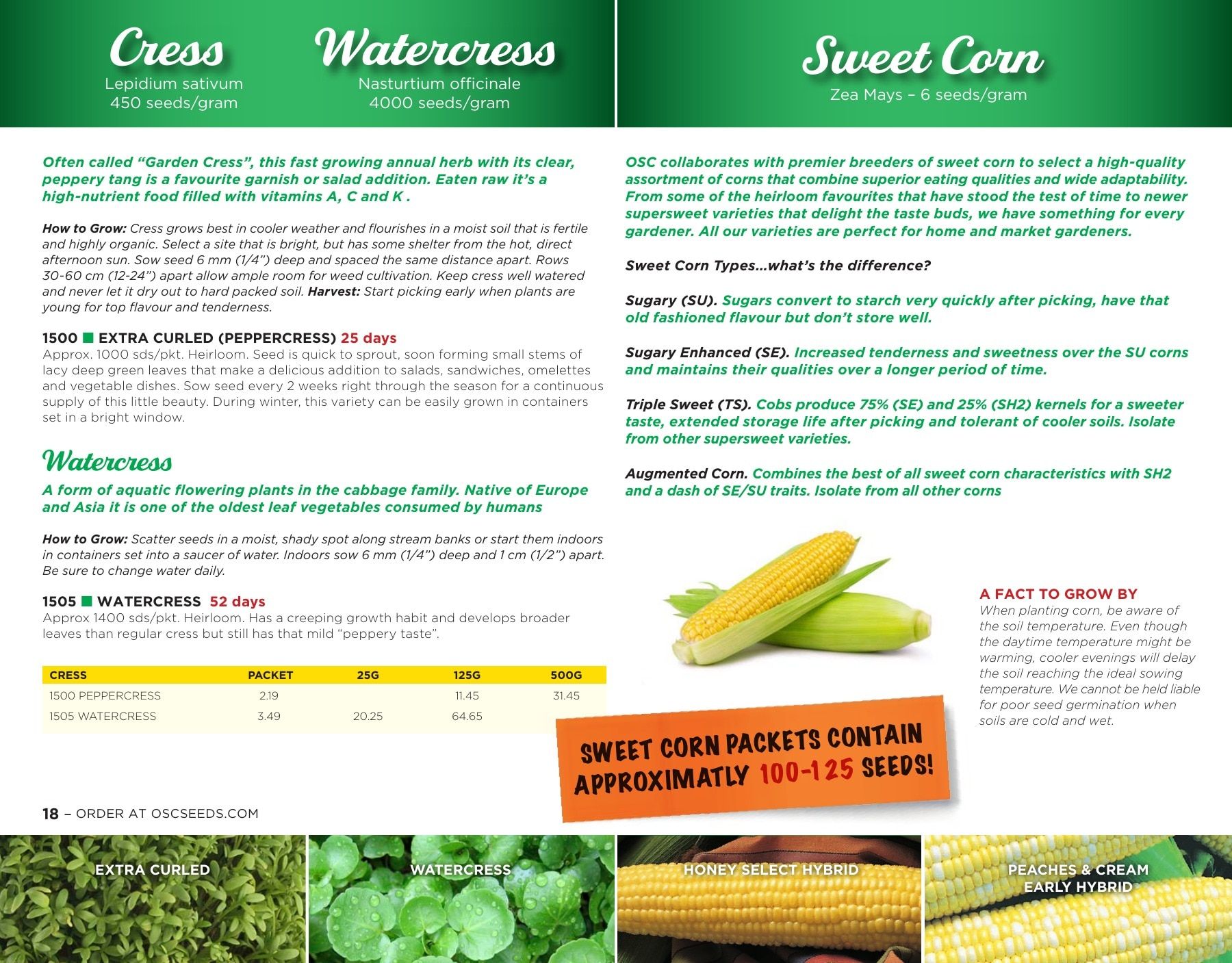 OSC Seeds Annual Catalog Flyer January 1 - December 31, 2026
