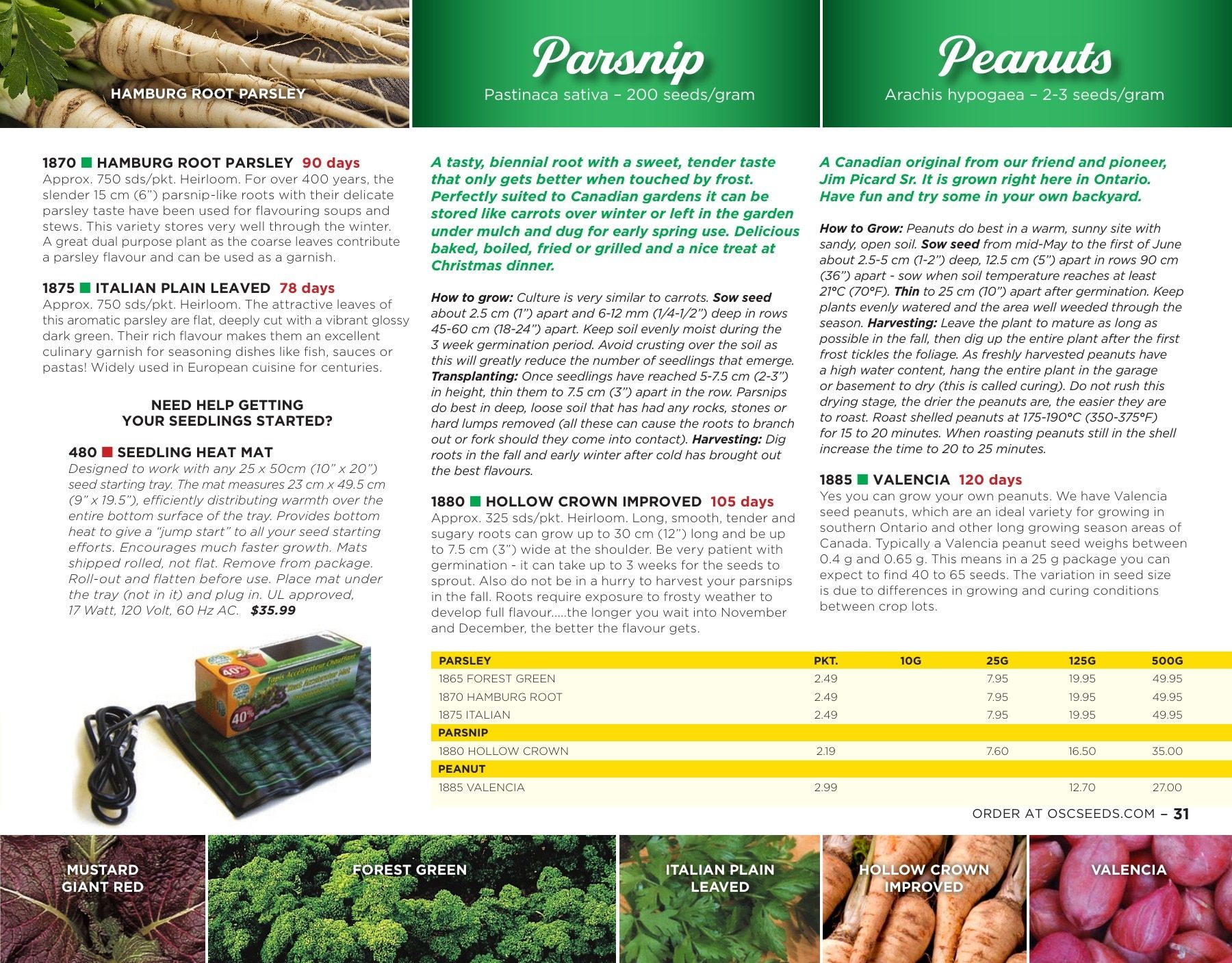 OSC Seeds Annual Catalog Flyer January 1 - December 31, 2026