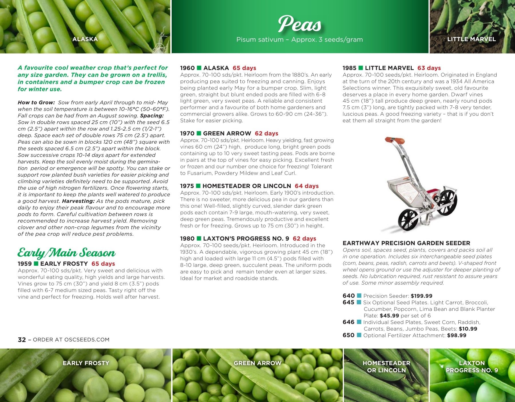 OSC Seeds Annual Catalog Flyer January 1 - December 31, 2026