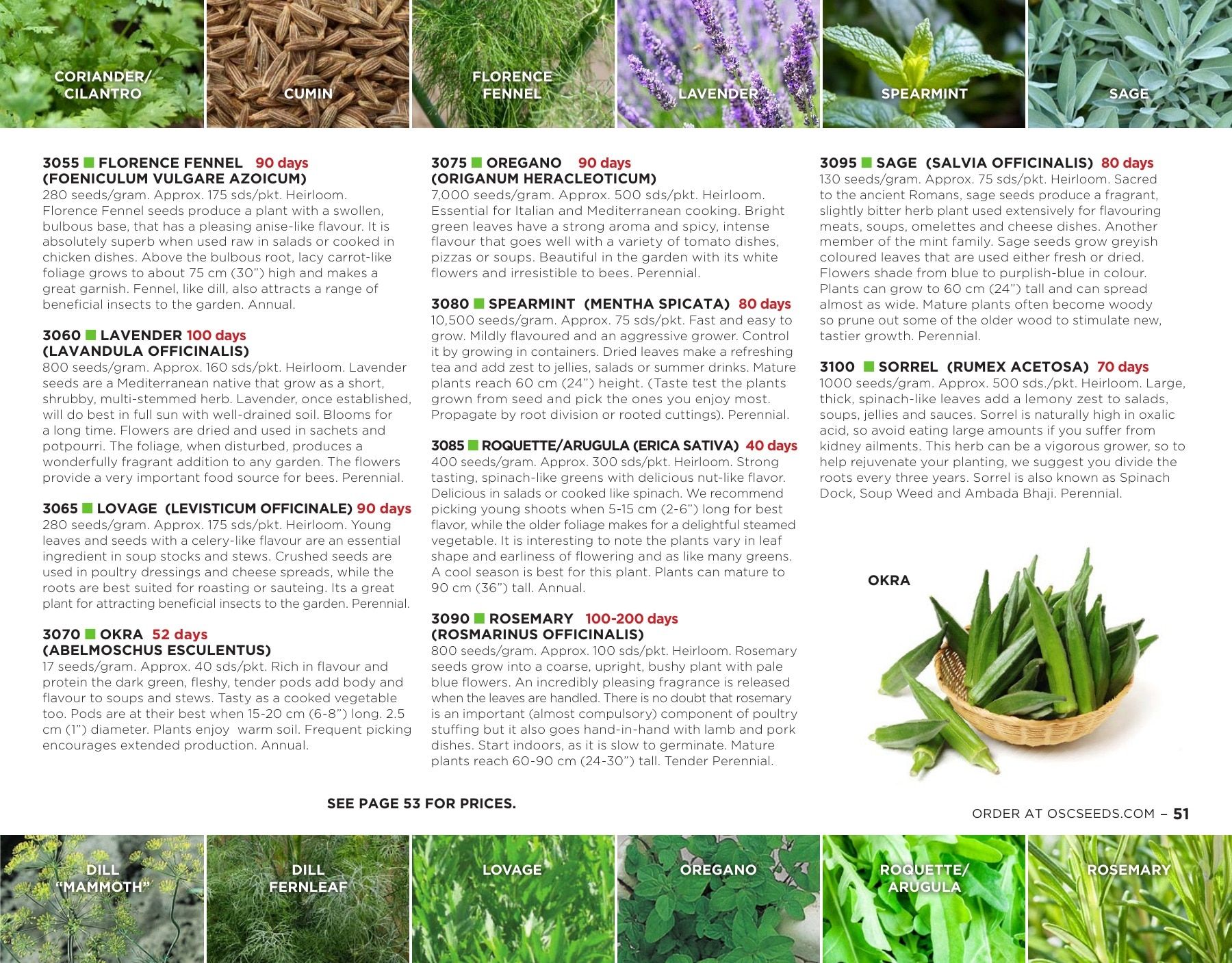 OSC Seeds Annual Catalog Flyer January 1 - December 31, 2026