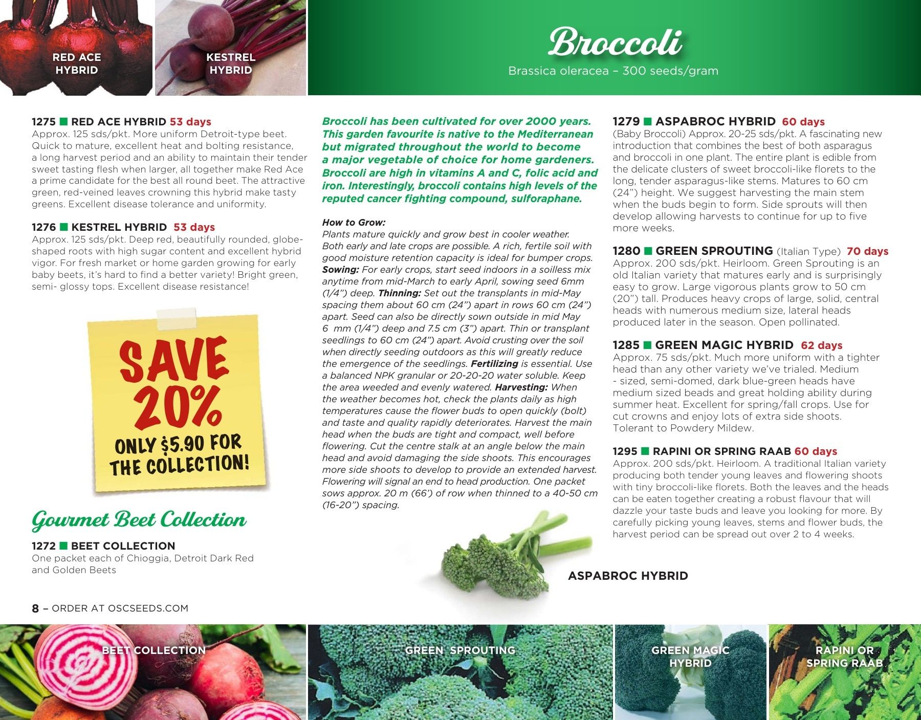 OSC Seeds Annual Catalog Flyer January 1 - December 31, 2026