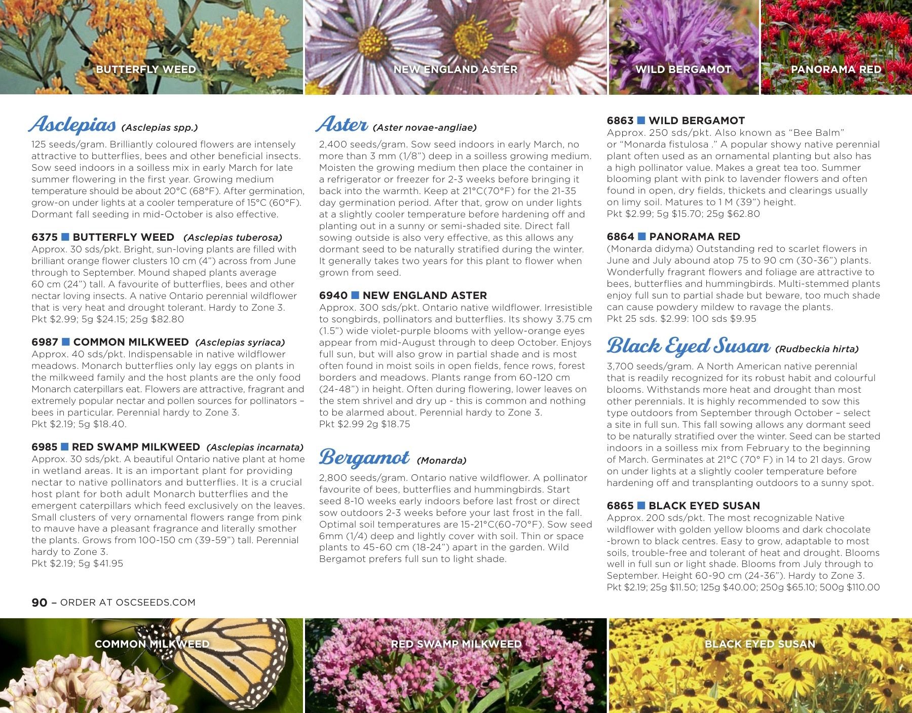 OSC Seeds Annual Catalog Flyer January 1 - December 31, 2026