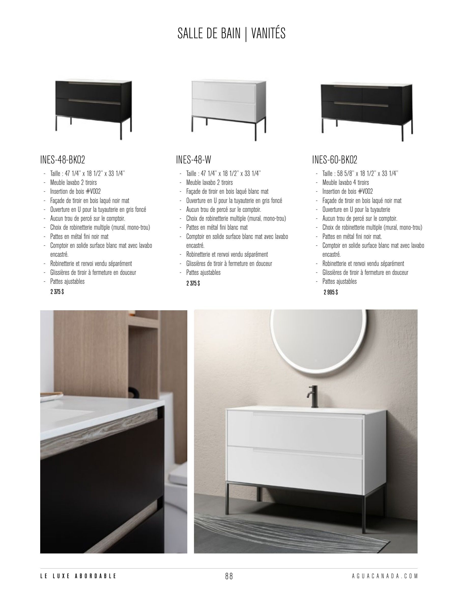 Agua Canada Annual Product Catalog Flyer January 1 - December 31, 2026