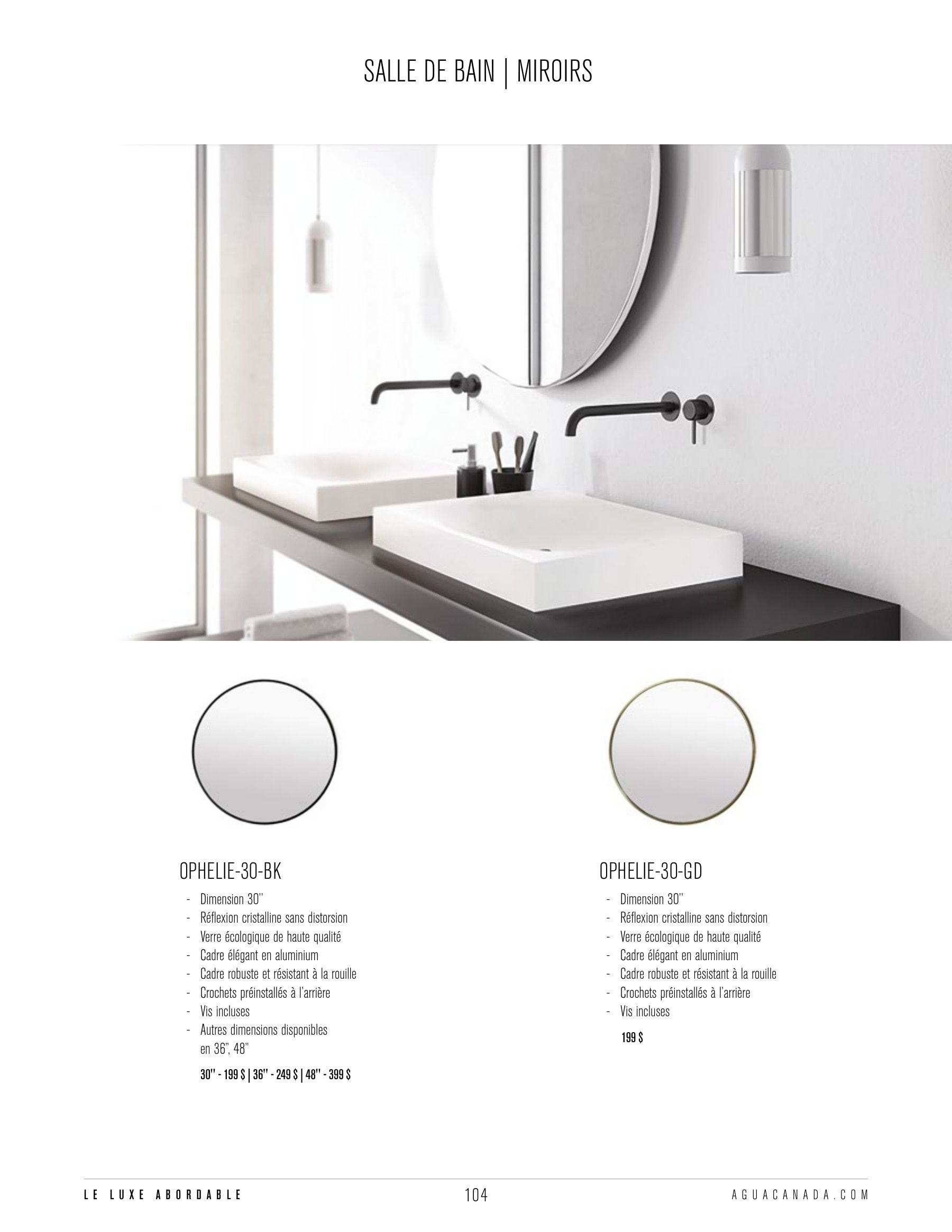 Agua Canada Annual Product Catalog Flyer January 1 - December 31, 2026