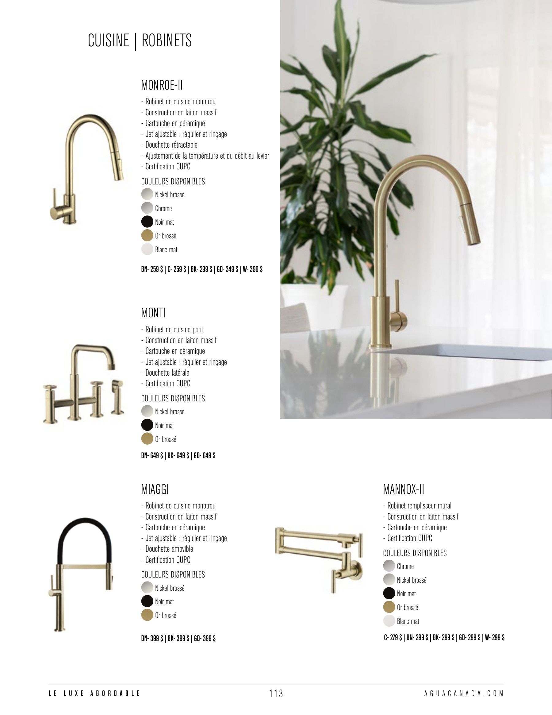 Agua Canada Annual Product Catalog Flyer January 1 - December 31, 2026