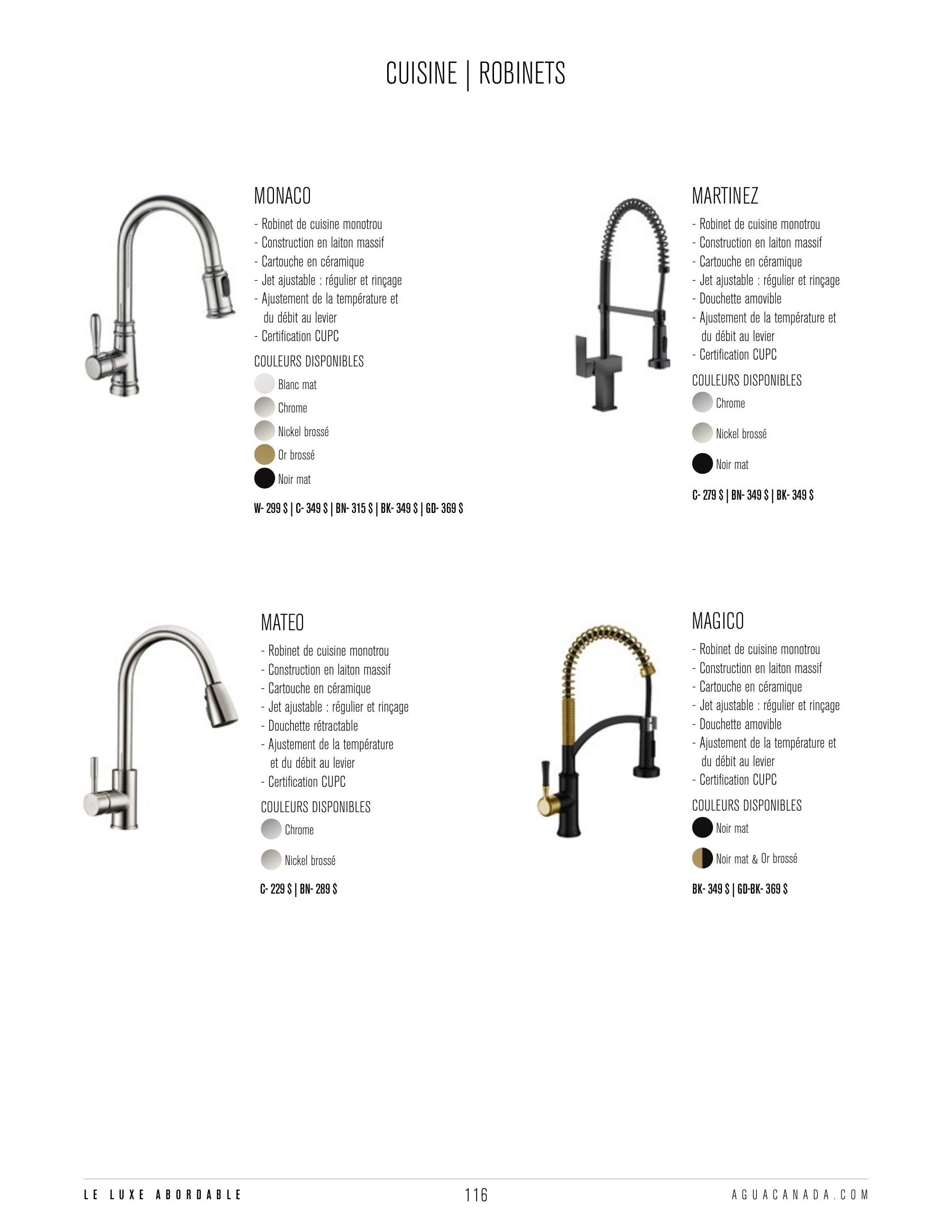 Agua Canada Annual Product Catalog Flyer January 1 - December 31, 2026