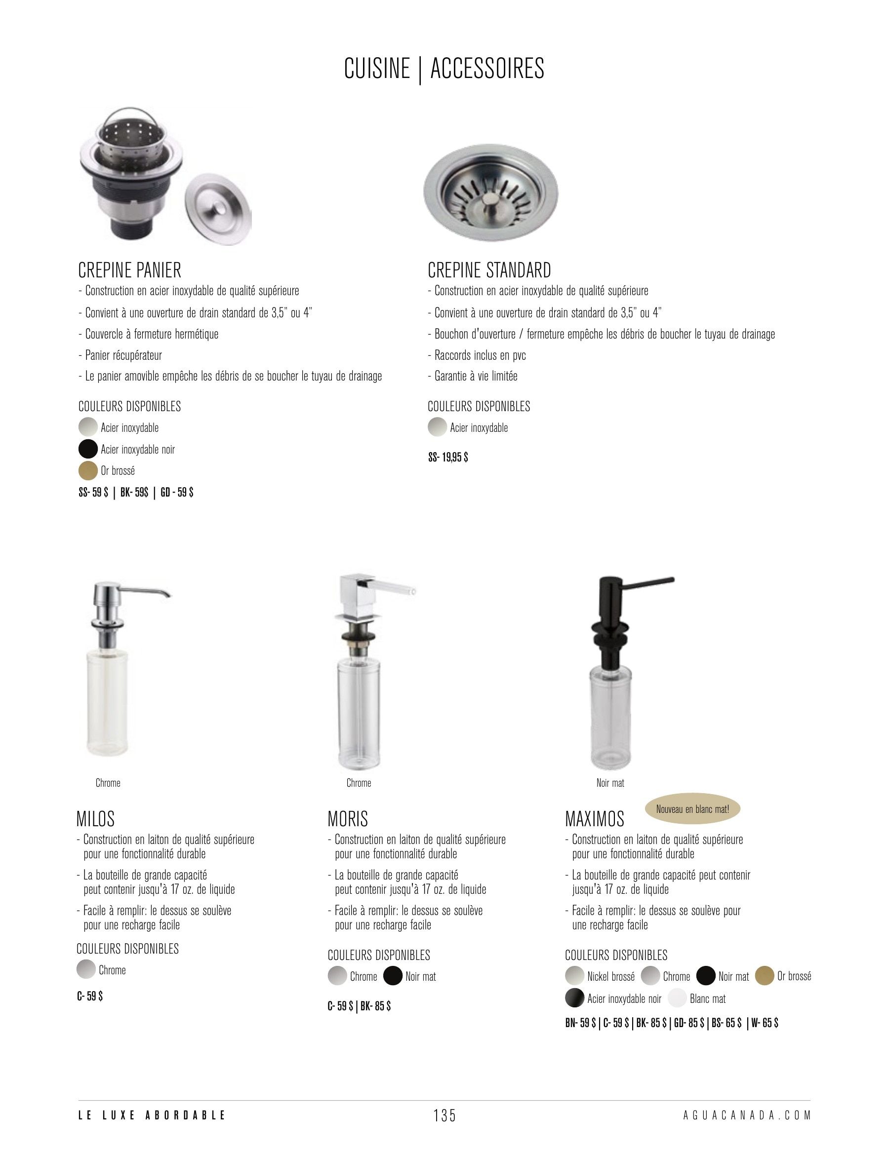 Agua Canada Annual Product Catalog Flyer January 1 - December 31, 2026