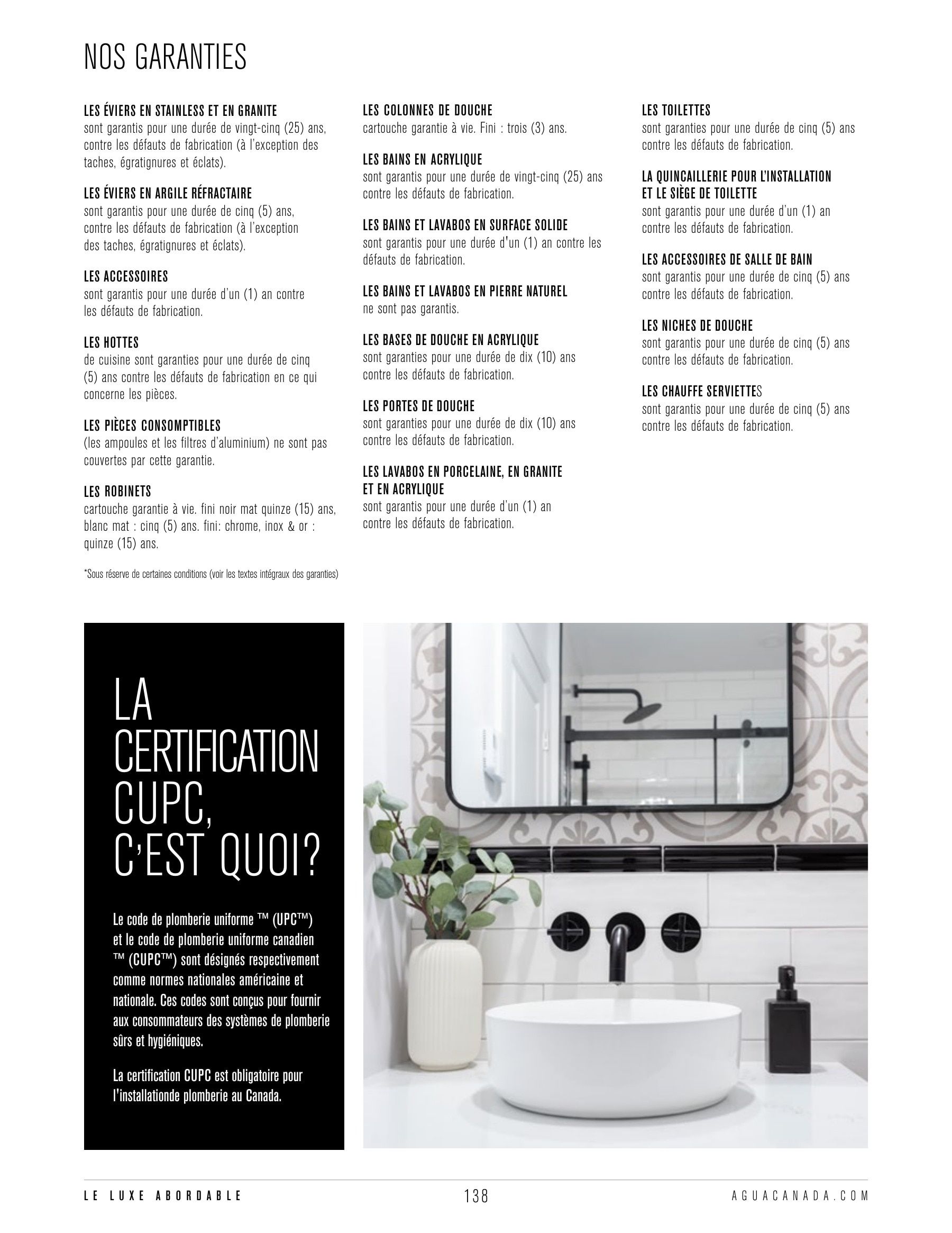 Agua Canada Annual Product Catalog Flyer January 1 - December 31, 2026