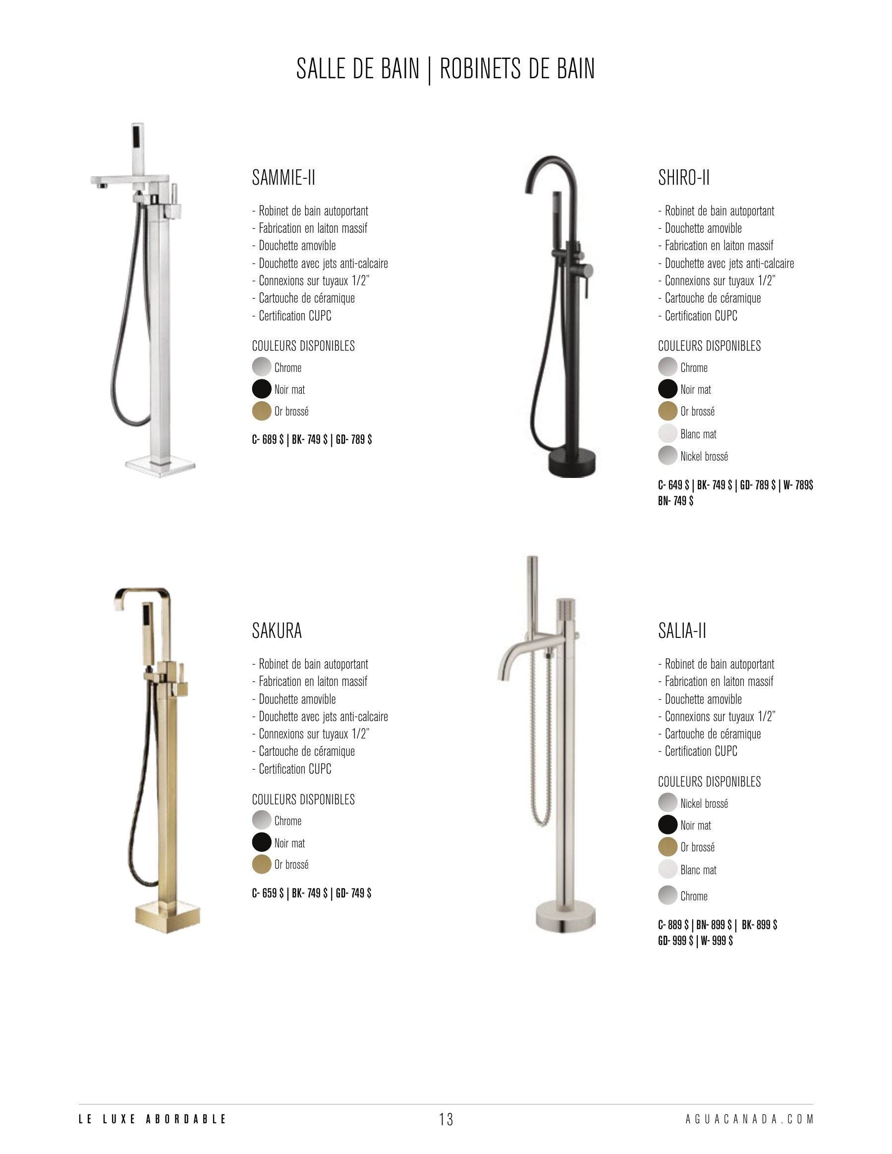 Agua Canada Annual Product Catalog Flyer January 1 - December 31, 2026