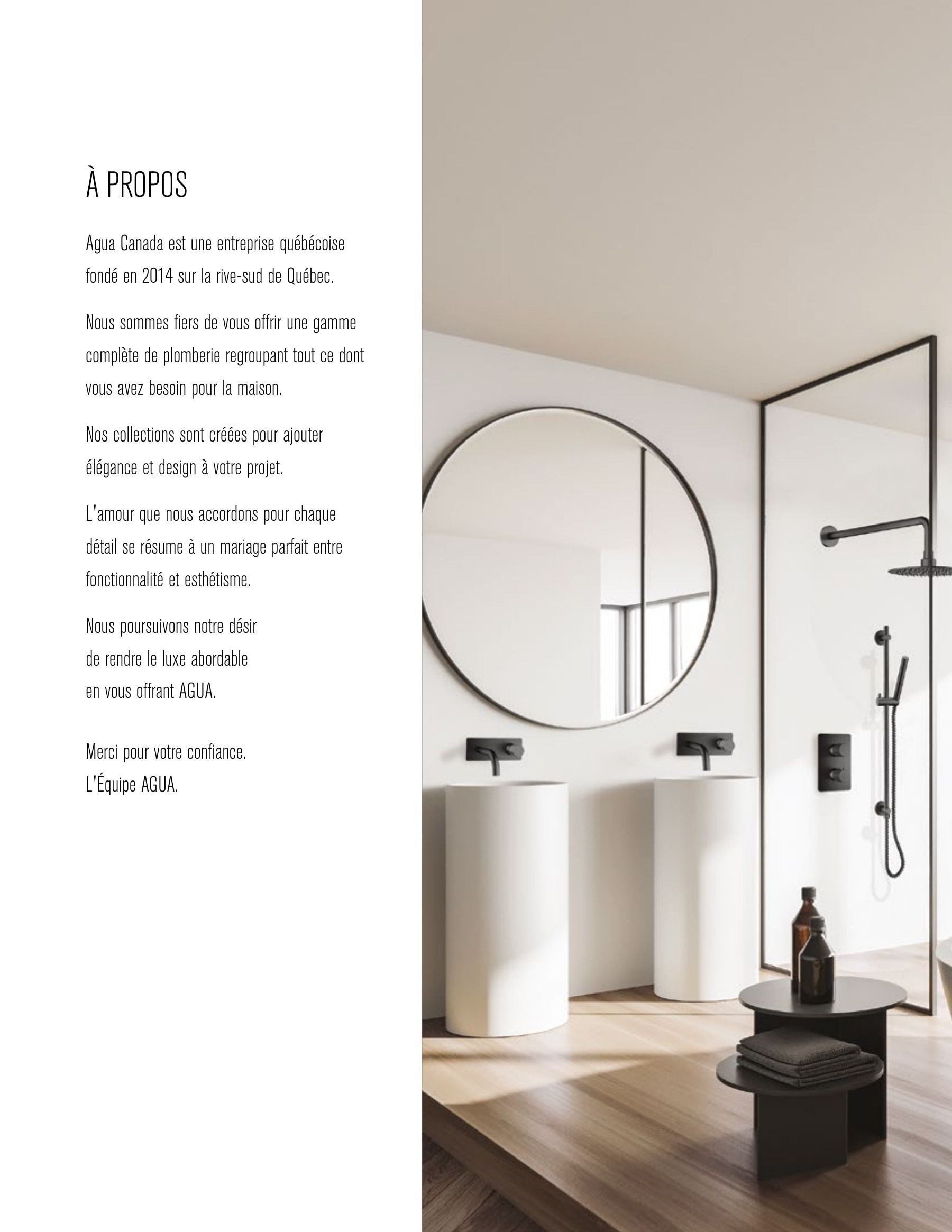 Agua Canada Annual Product Catalog Flyer January 1 - December 31, 2026