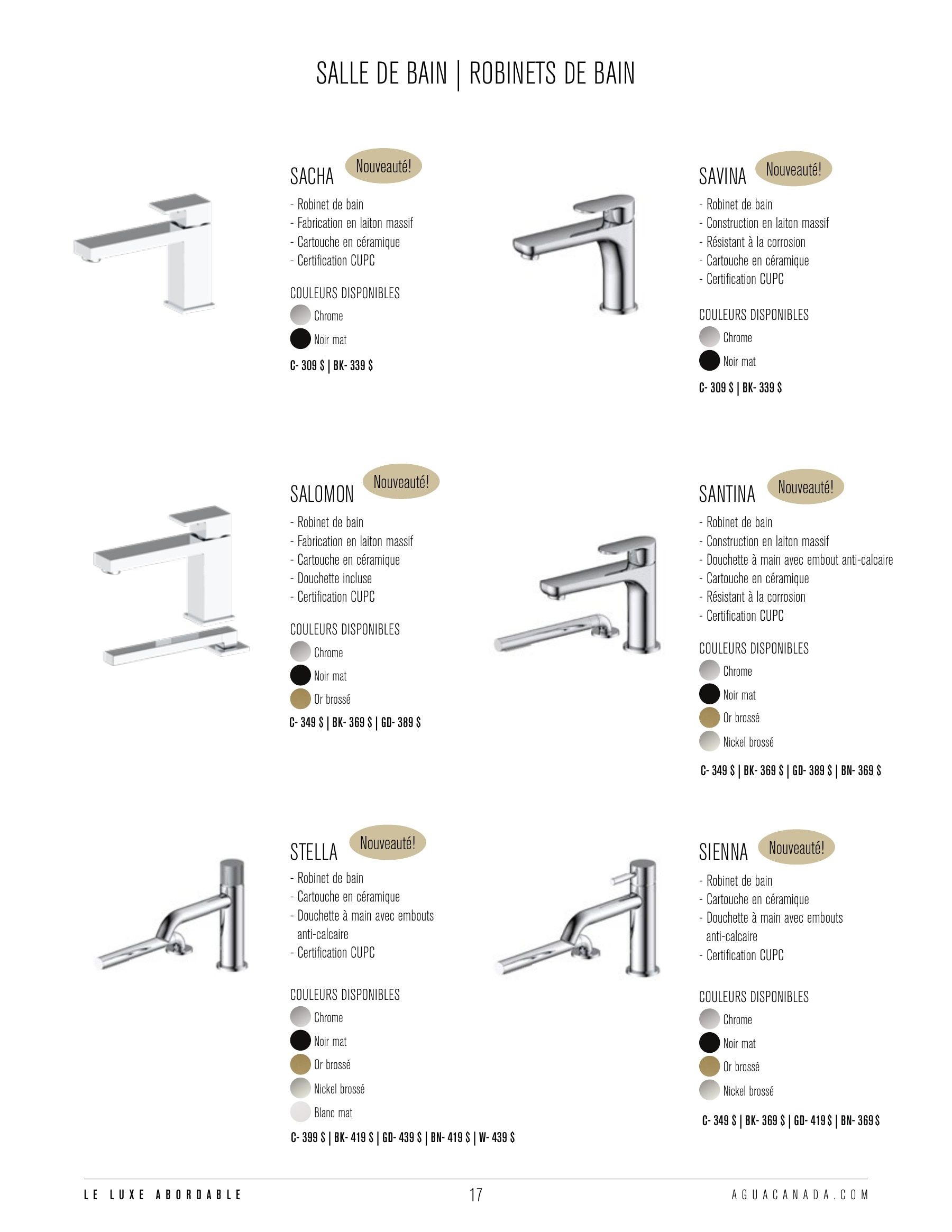Agua Canada Annual Product Catalog Flyer January 1 - December 31, 2026