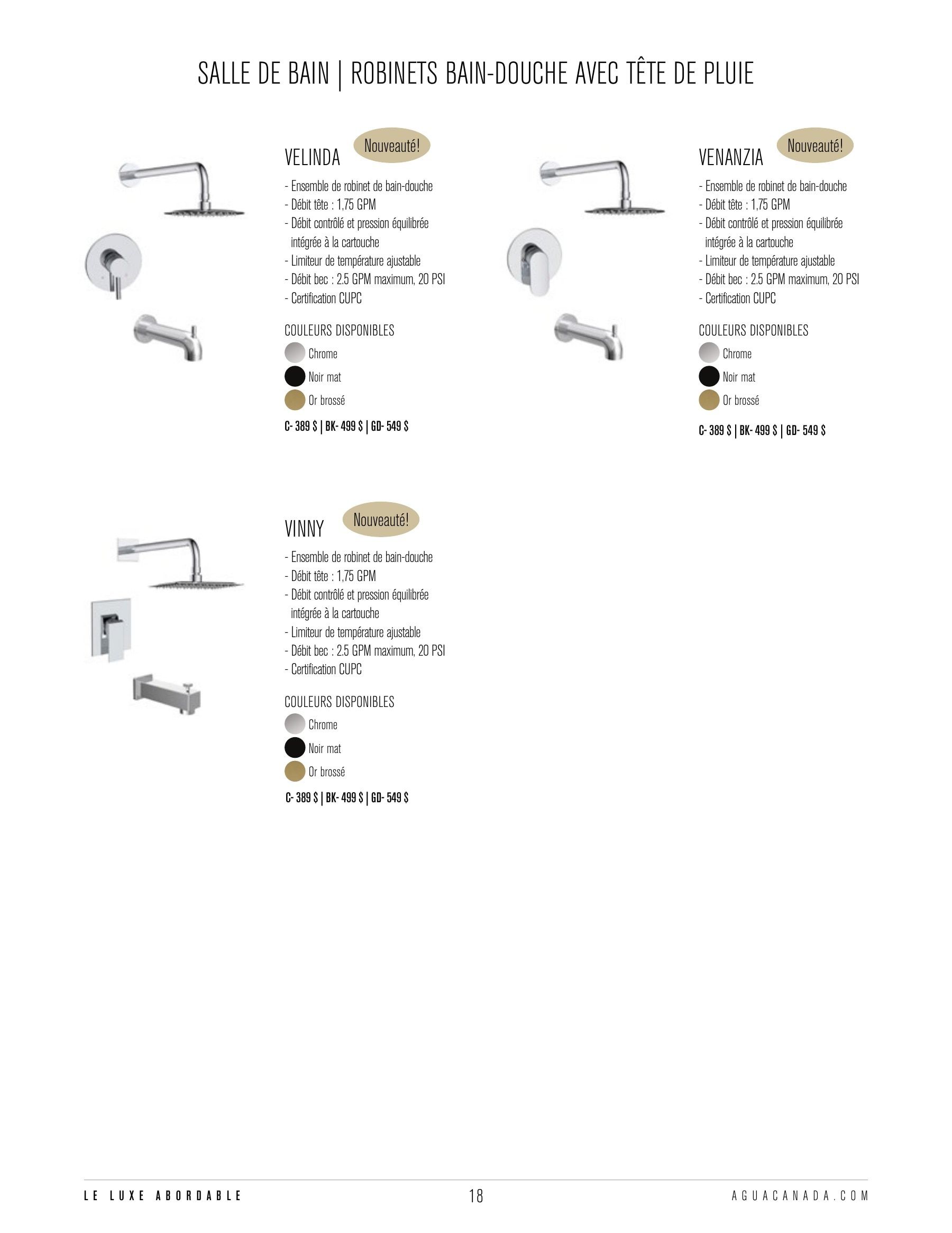 Agua Canada Annual Product Catalog Flyer January 1 - December 31, 2026