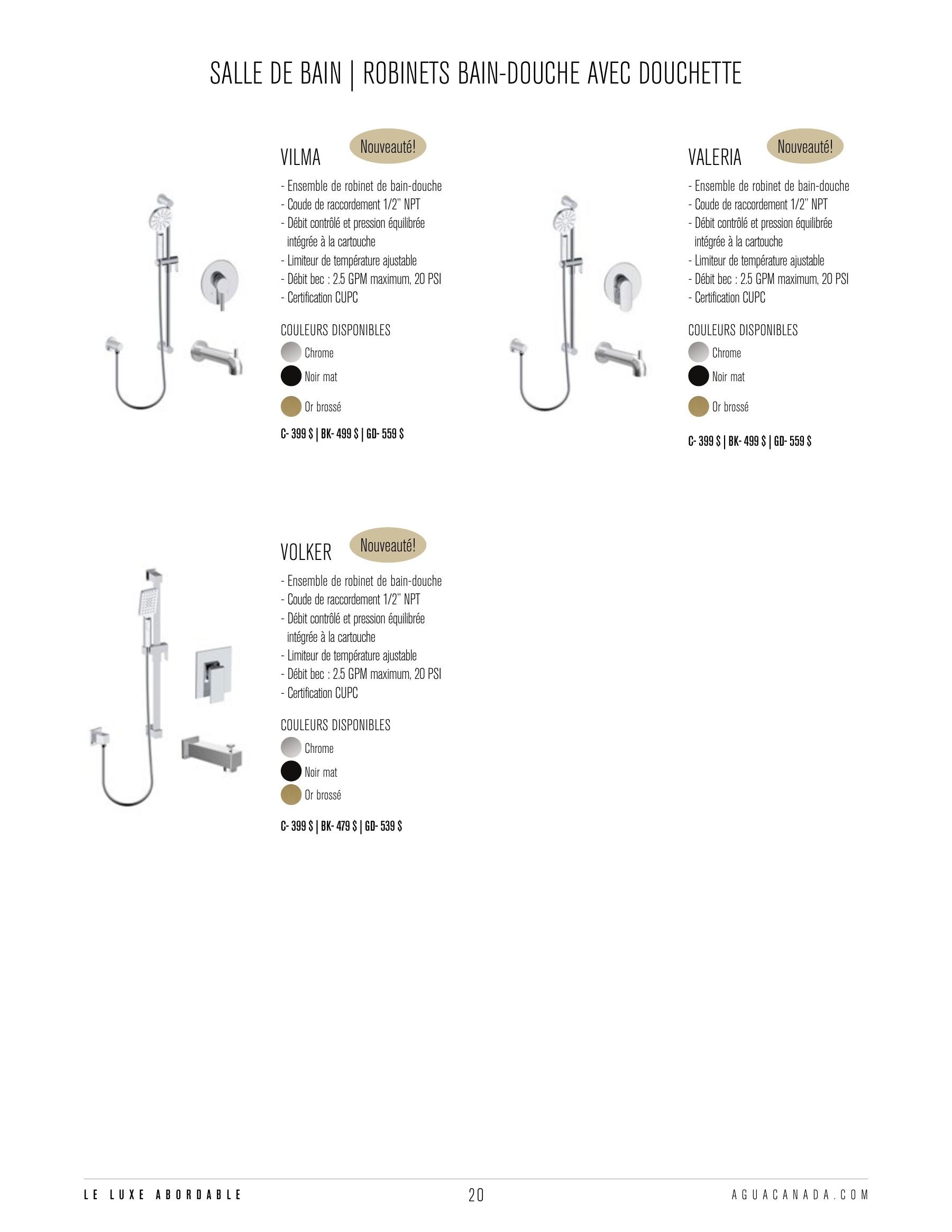 Agua Canada Annual Product Catalog Flyer January 1 - December 31, 2026