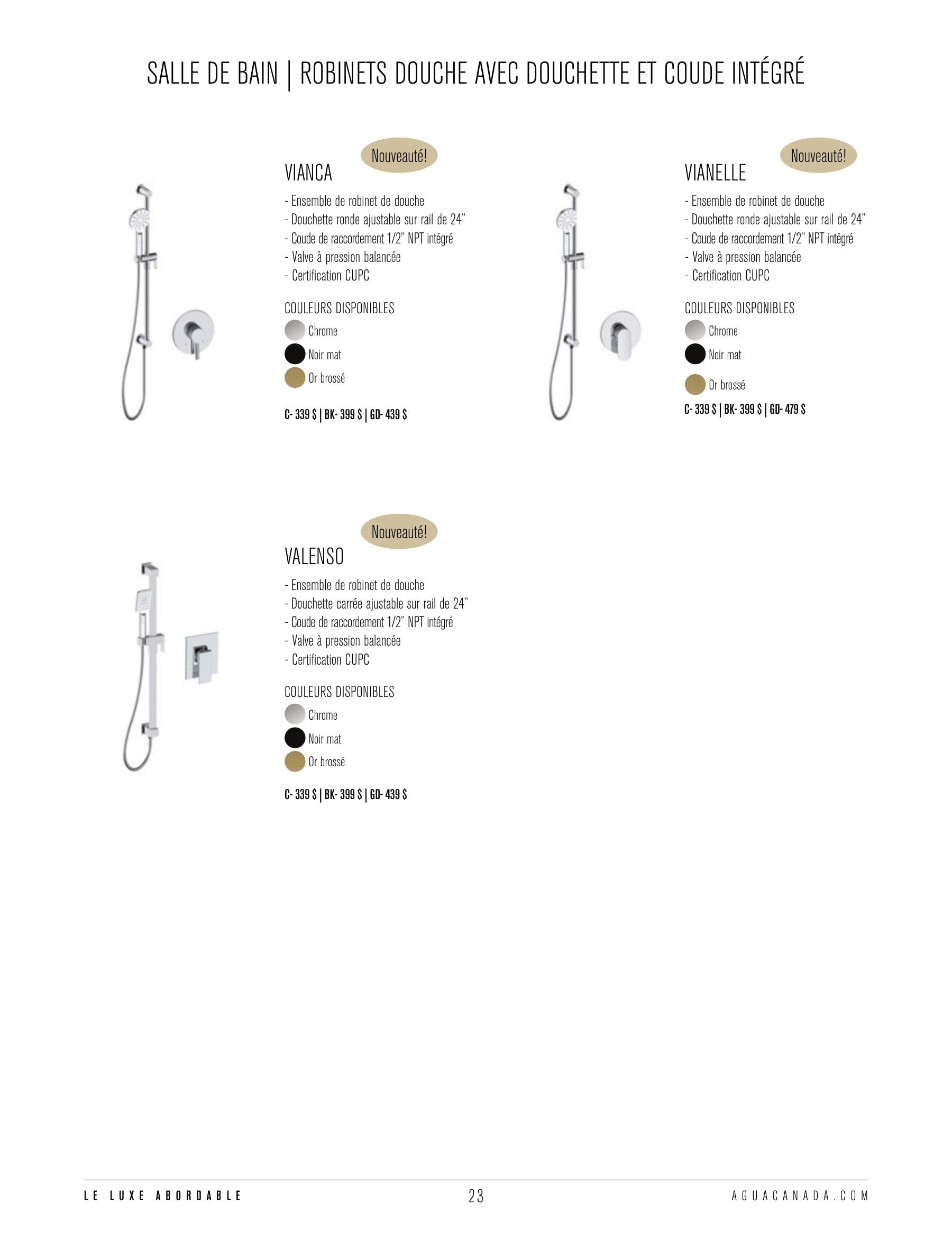 Agua Canada Annual Product Catalog Flyer January 1 - December 31, 2026