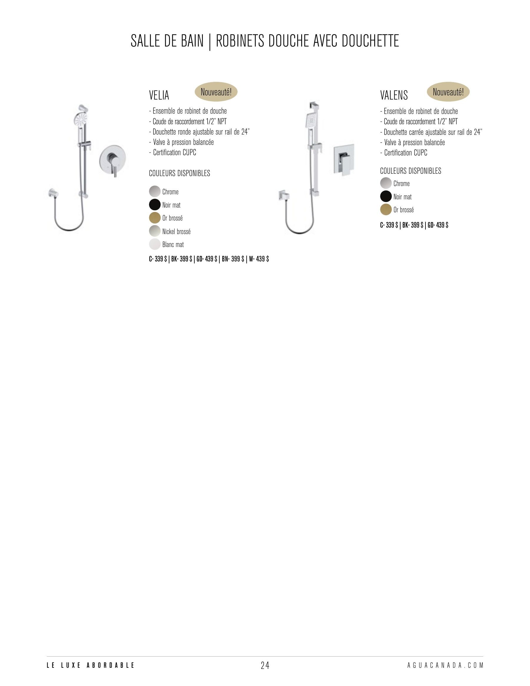 Agua Canada Annual Product Catalog Flyer January 1 - December 31, 2026
