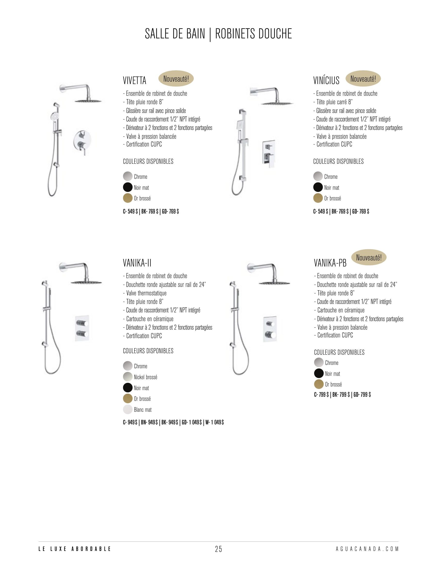 Agua Canada Annual Product Catalog Flyer January 1 - December 31, 2026