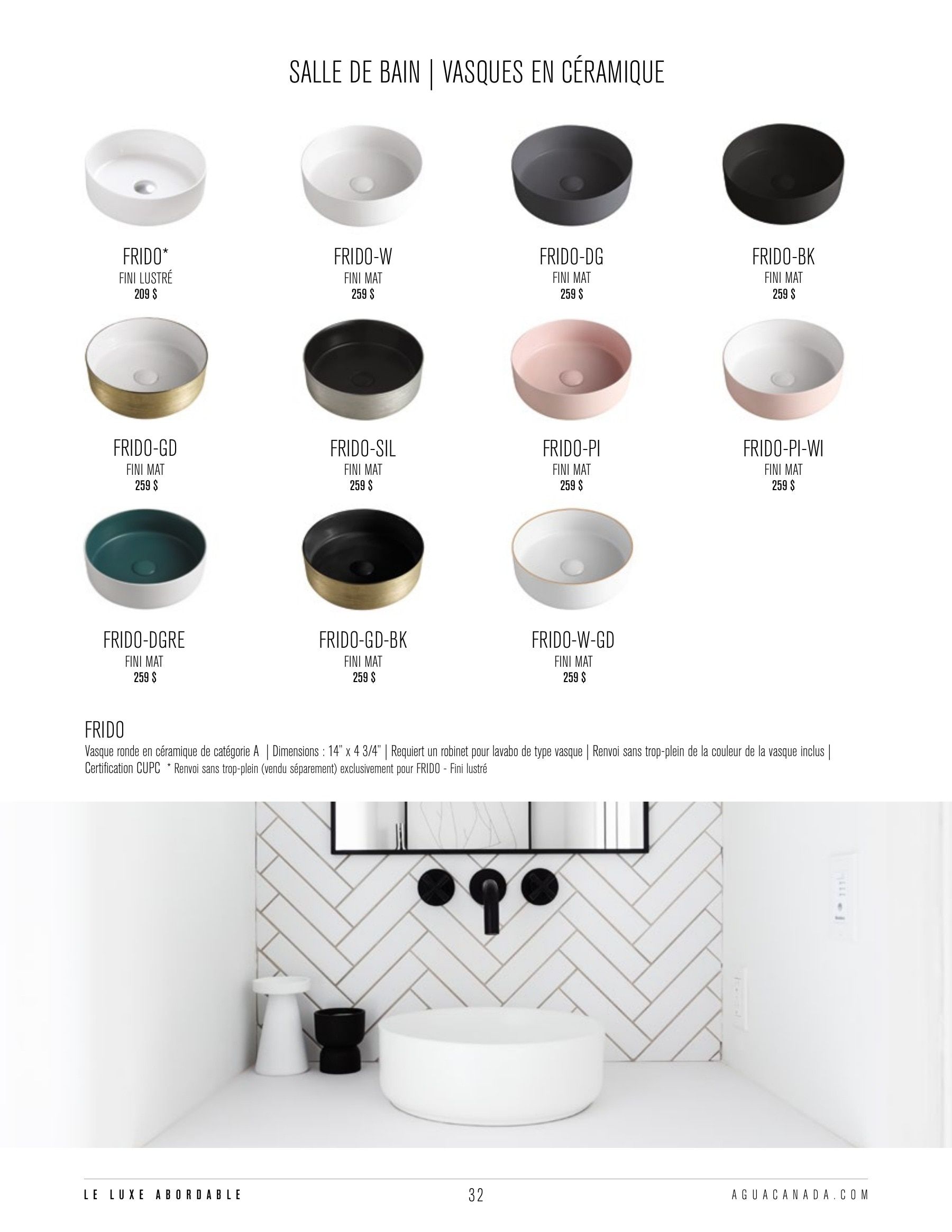 Agua Canada Annual Product Catalog Flyer January 1 - December 31, 2026