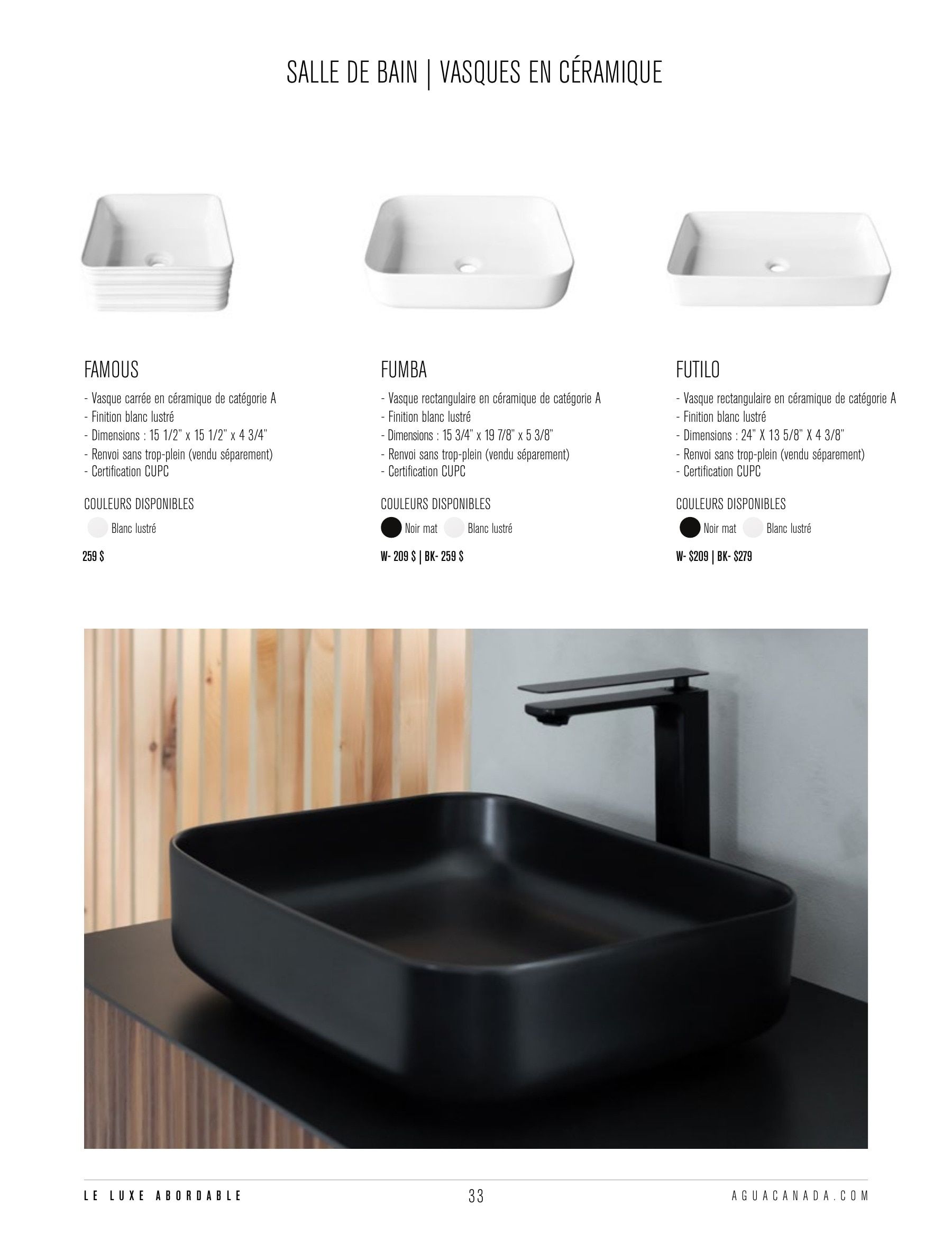 Agua Canada Annual Product Catalog Flyer January 1 - December 31, 2026