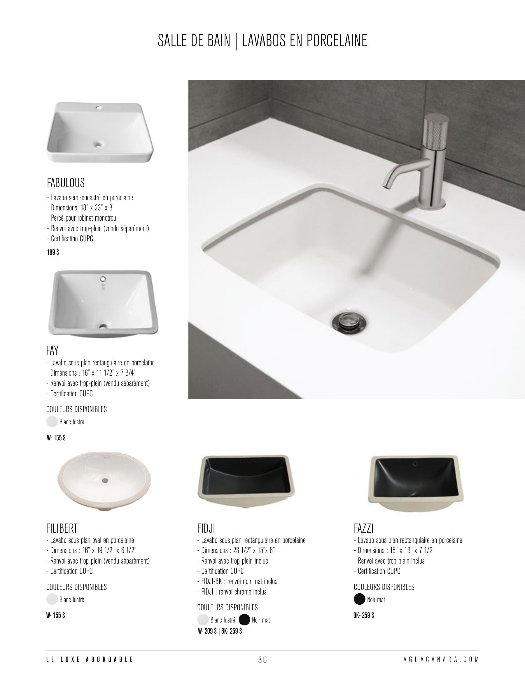 Agua Canada Annual Product Catalog Flyer January 1 - December 31, 2026