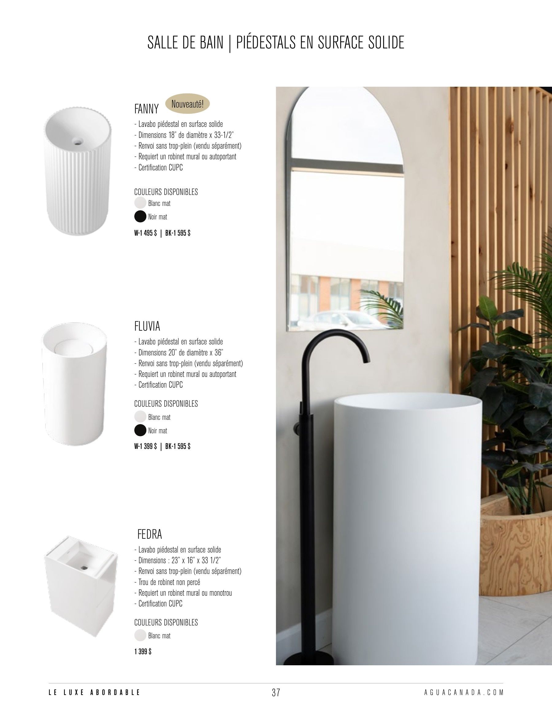 Agua Canada Annual Product Catalog Flyer January 1 - December 31, 2026