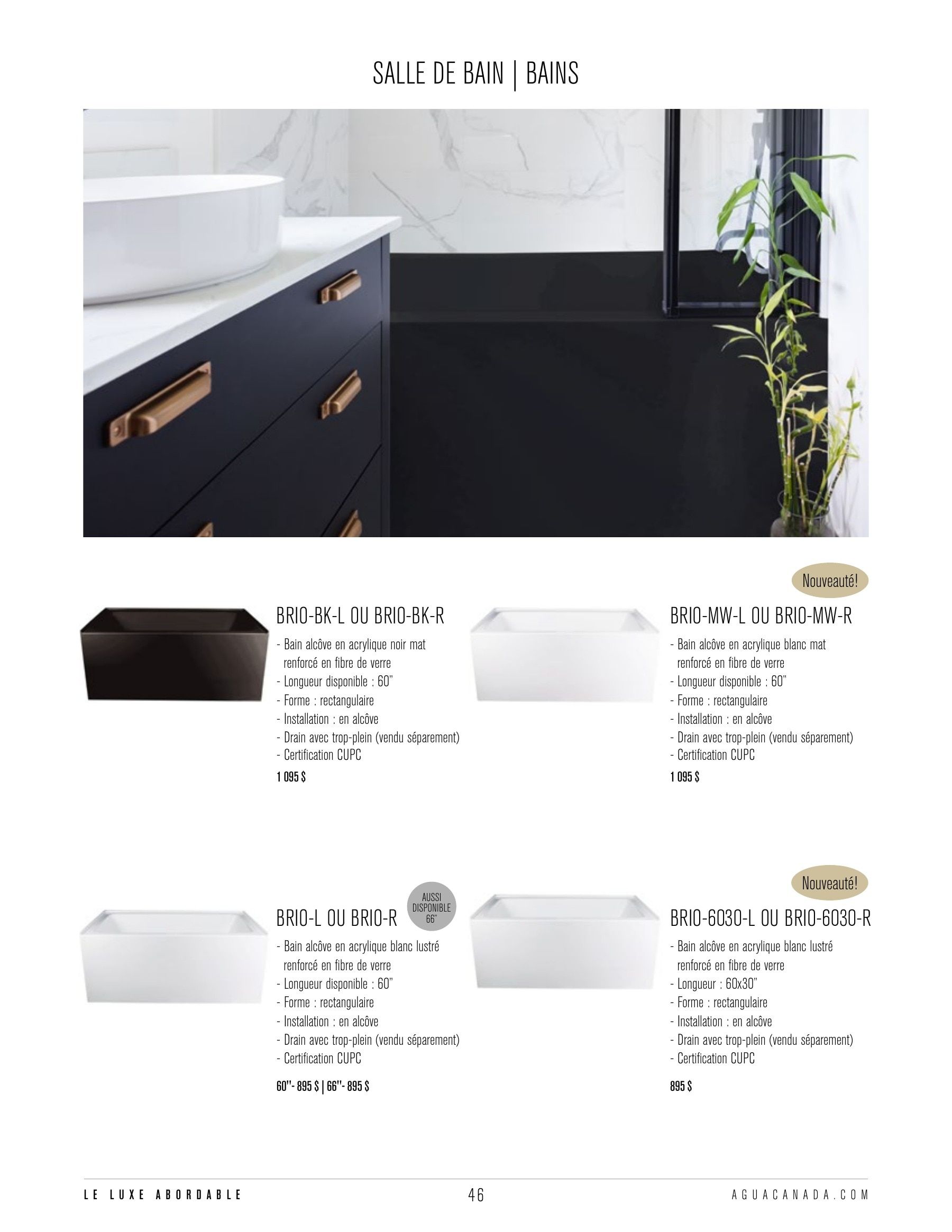 Agua Canada Annual Product Catalog Flyer January 1 - December 31, 2026