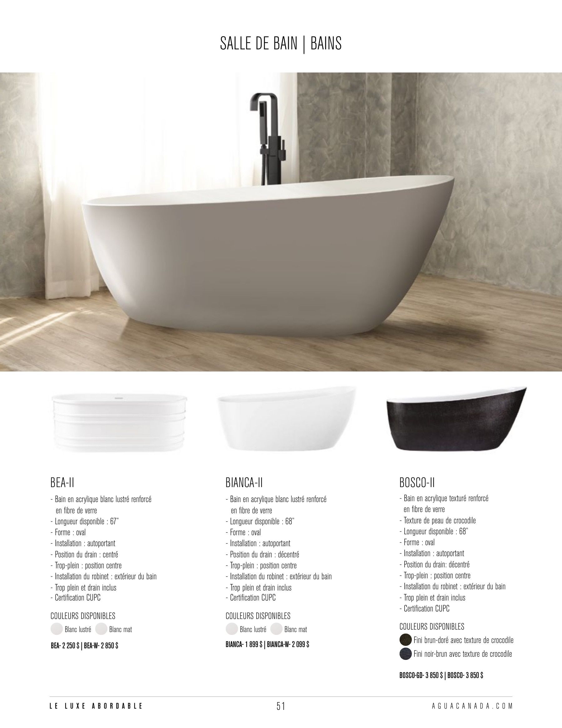 Agua Canada Annual Product Catalog Flyer January 1 - December 31, 2026