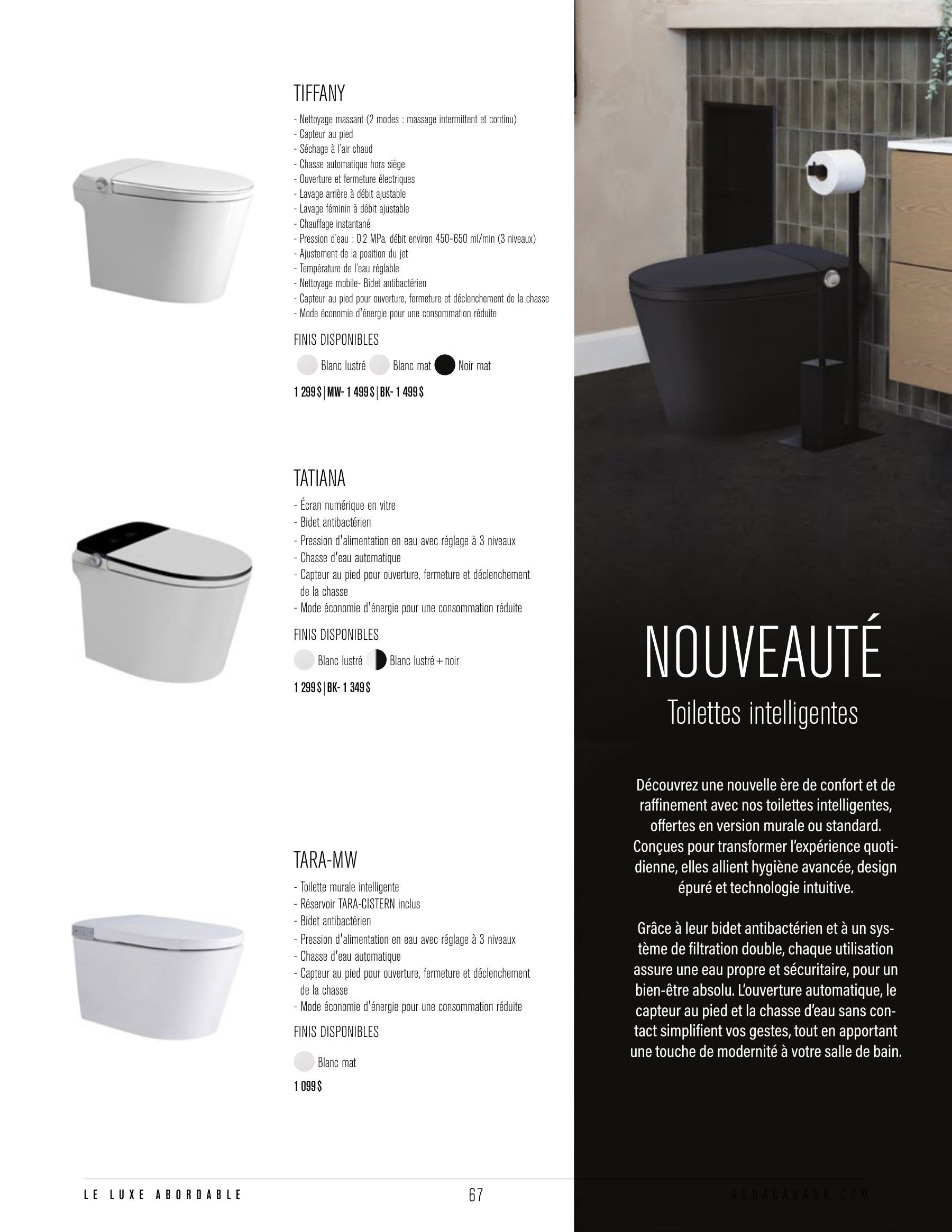 Agua Canada Annual Product Catalog Flyer January 1 - December 31, 2026