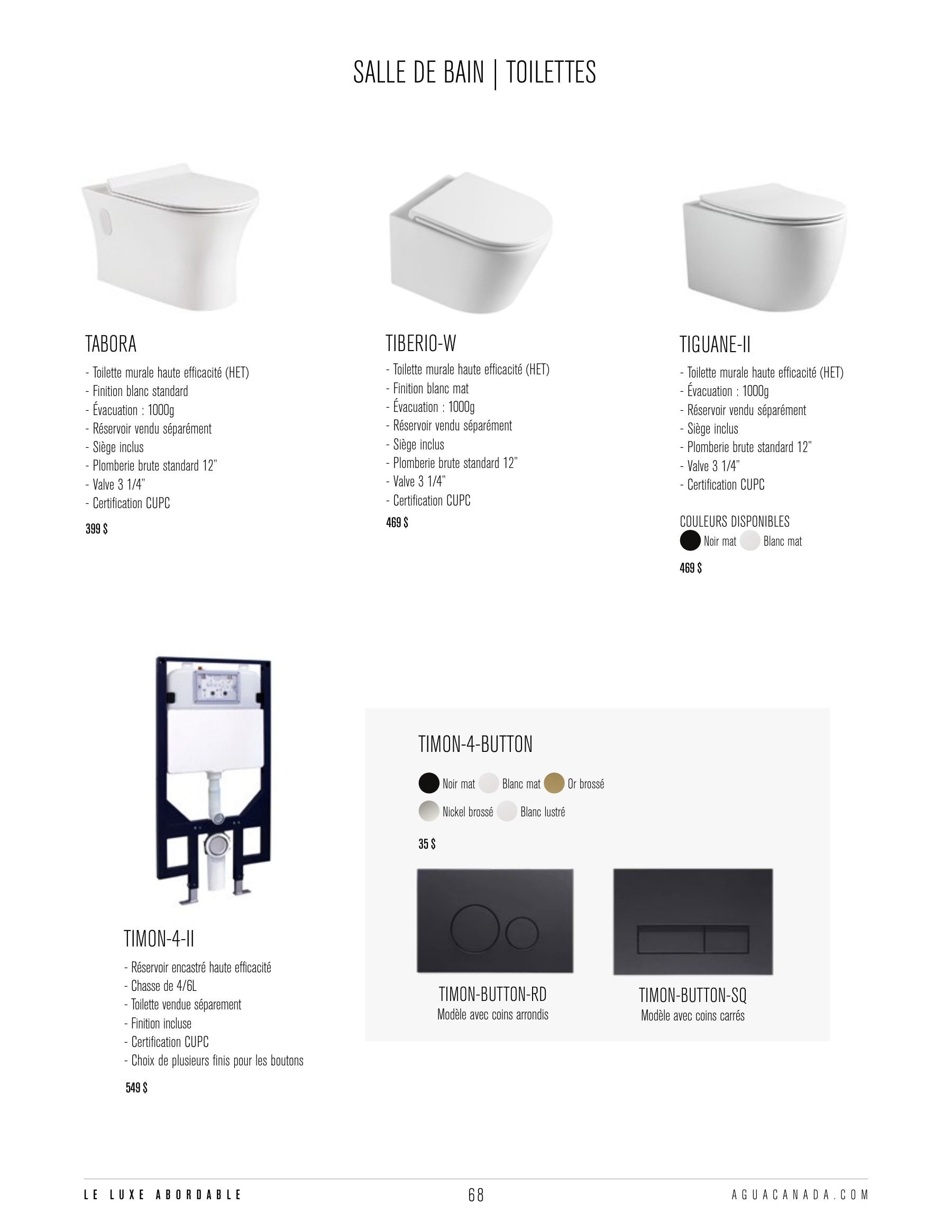 Agua Canada Annual Product Catalog Flyer January 1 - December 31, 2026