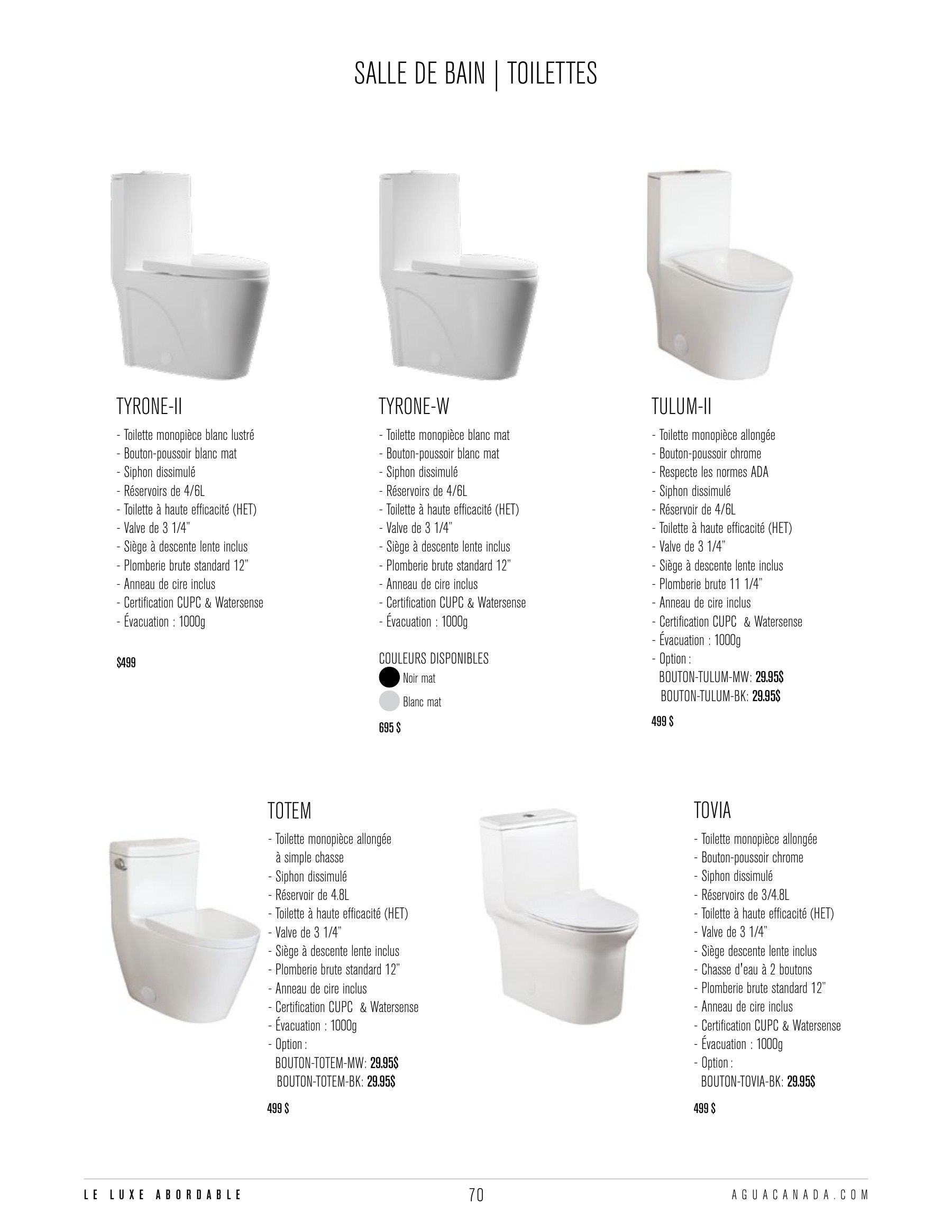 Agua Canada Annual Product Catalog Flyer January 1 - December 31, 2026