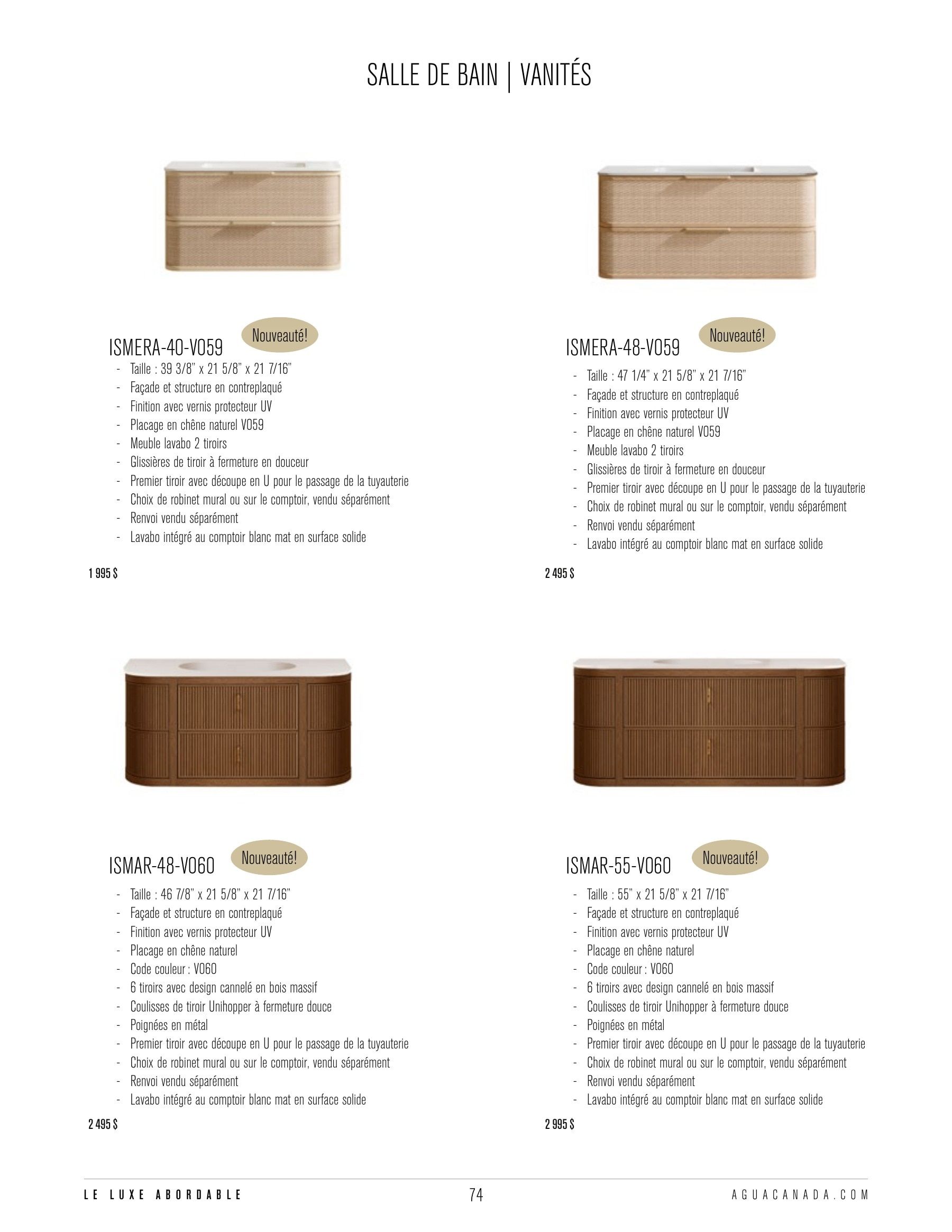 Agua Canada Annual Product Catalog Flyer January 1 - December 31, 2026