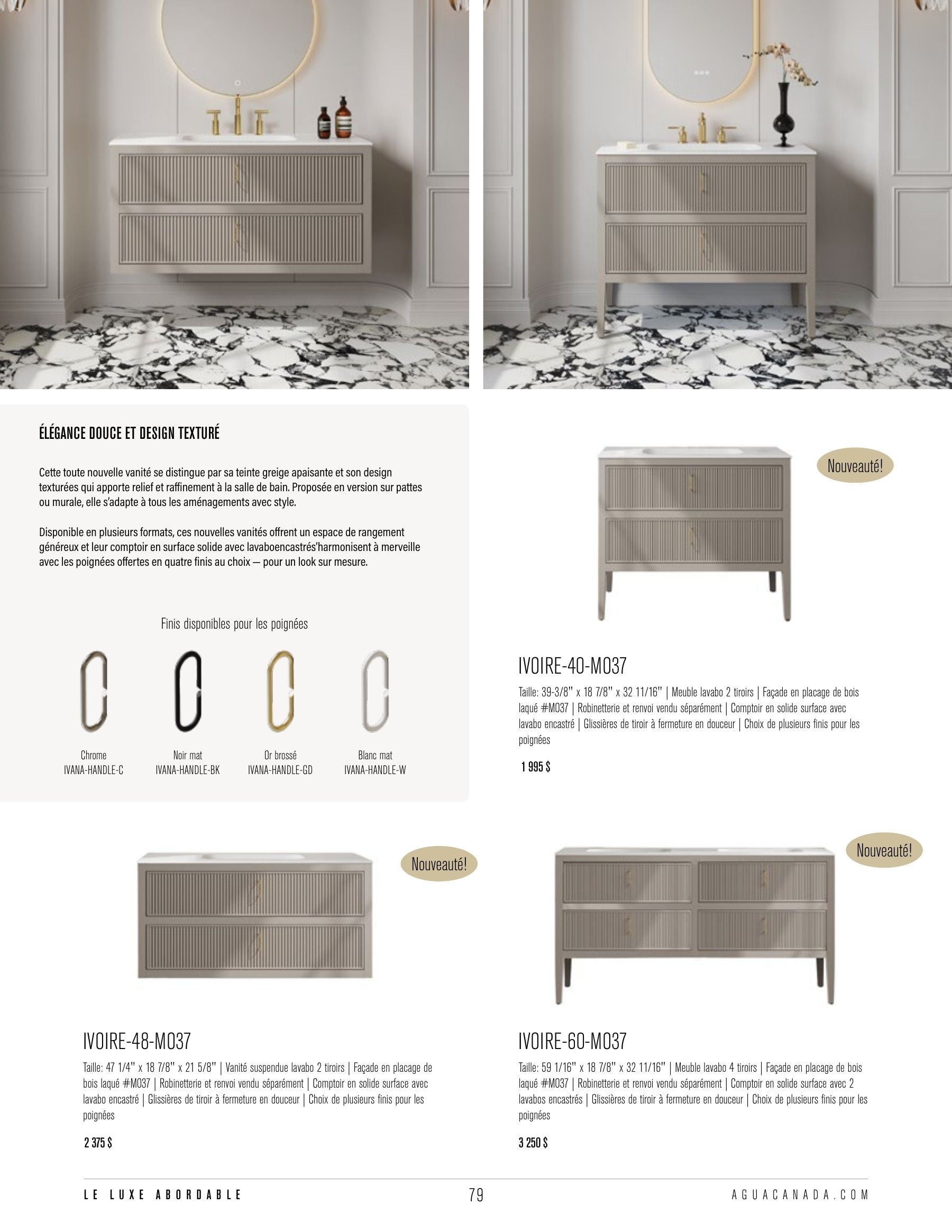 Agua Canada Annual Product Catalog Flyer January 1 - December 31, 2026