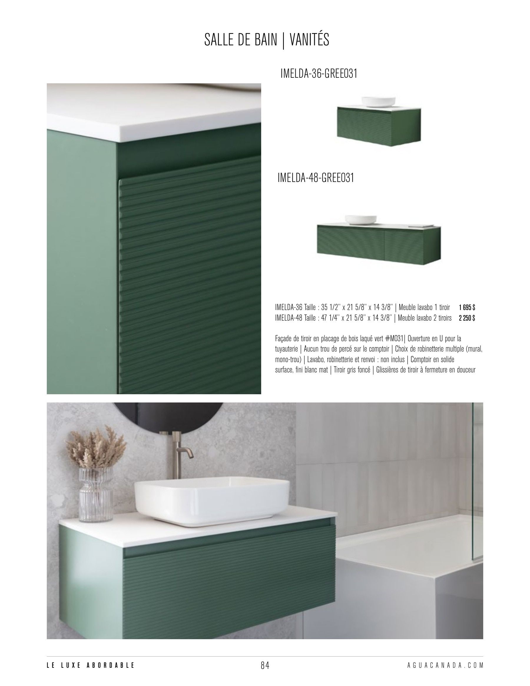 Agua Canada Annual Product Catalog Flyer January 1 - December 31, 2026