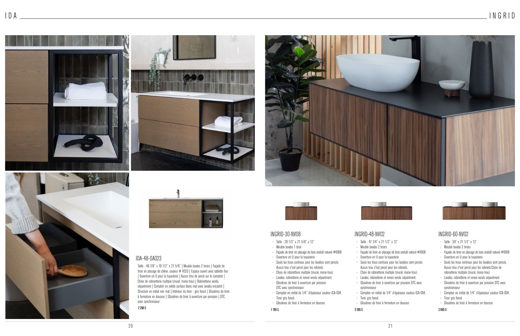 Agua Canada Vanity Collection Catalog Flyer January 1 - December 31, 2026