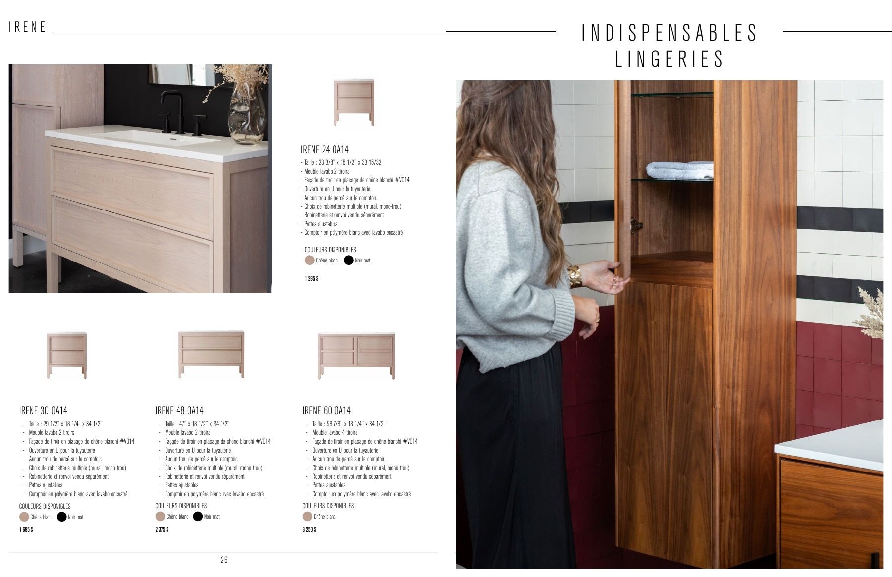 Agua Canada Vanity Collection Catalog Flyer January 1 - December 31, 2026