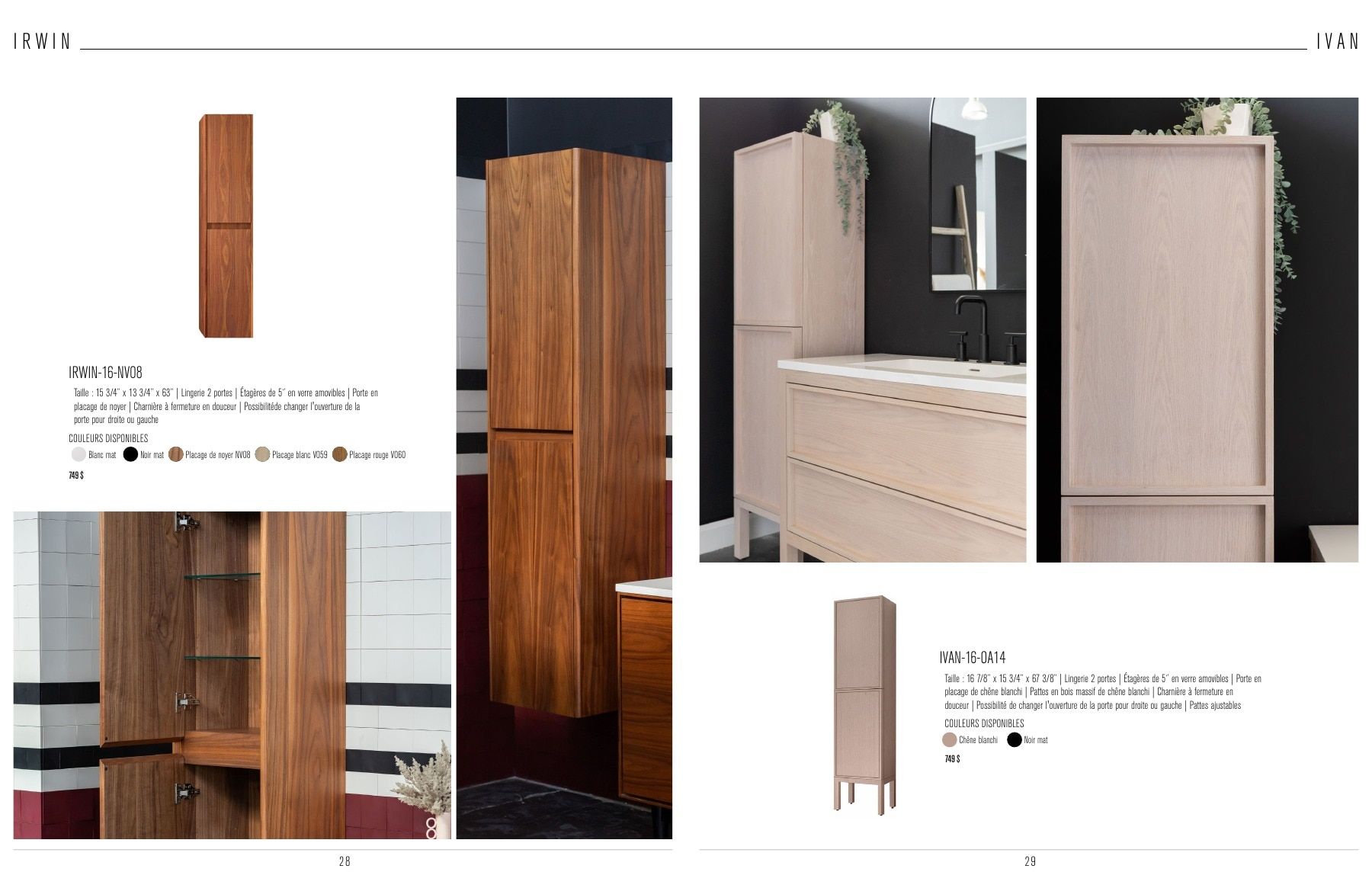 Agua Canada Vanity Collection Catalog Flyer January 1 - December 31, 2026