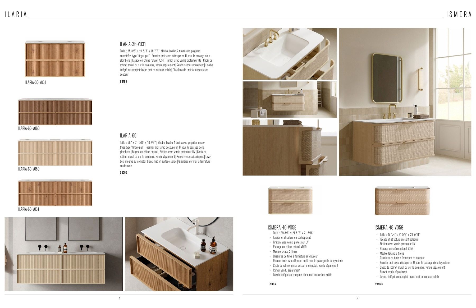 Agua Canada Vanity Collection Catalog Flyer January 1 - December 31, 2026