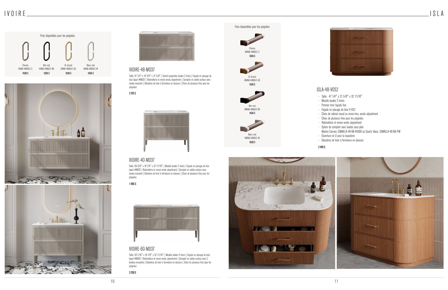 Agua Canada Vanity Collection Catalog Flyer January 1 - December 31, 2026