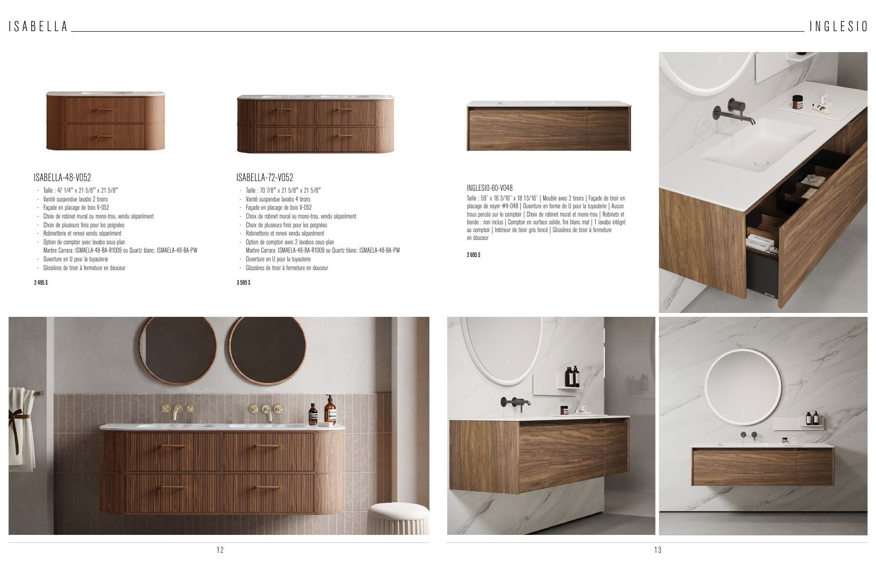 Agua Canada Vanity Collection Catalog Flyer January 1 - December 31, 2026