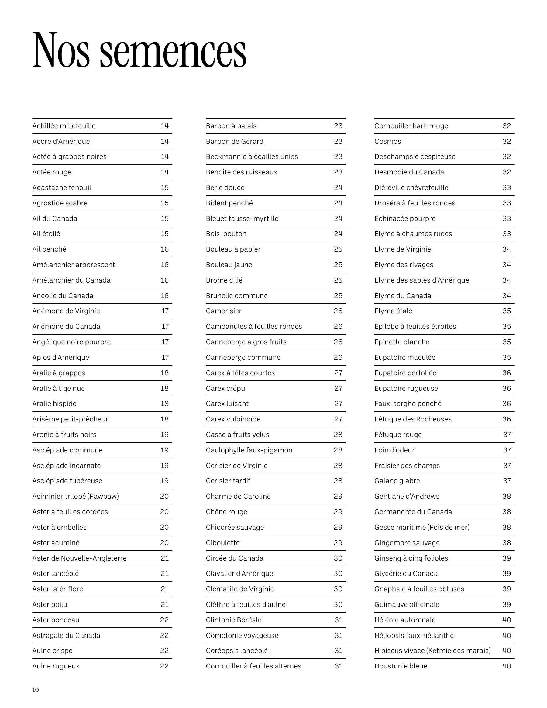 Akène Detailed Seed Catalog Flyer January 1 - December 31, 2026