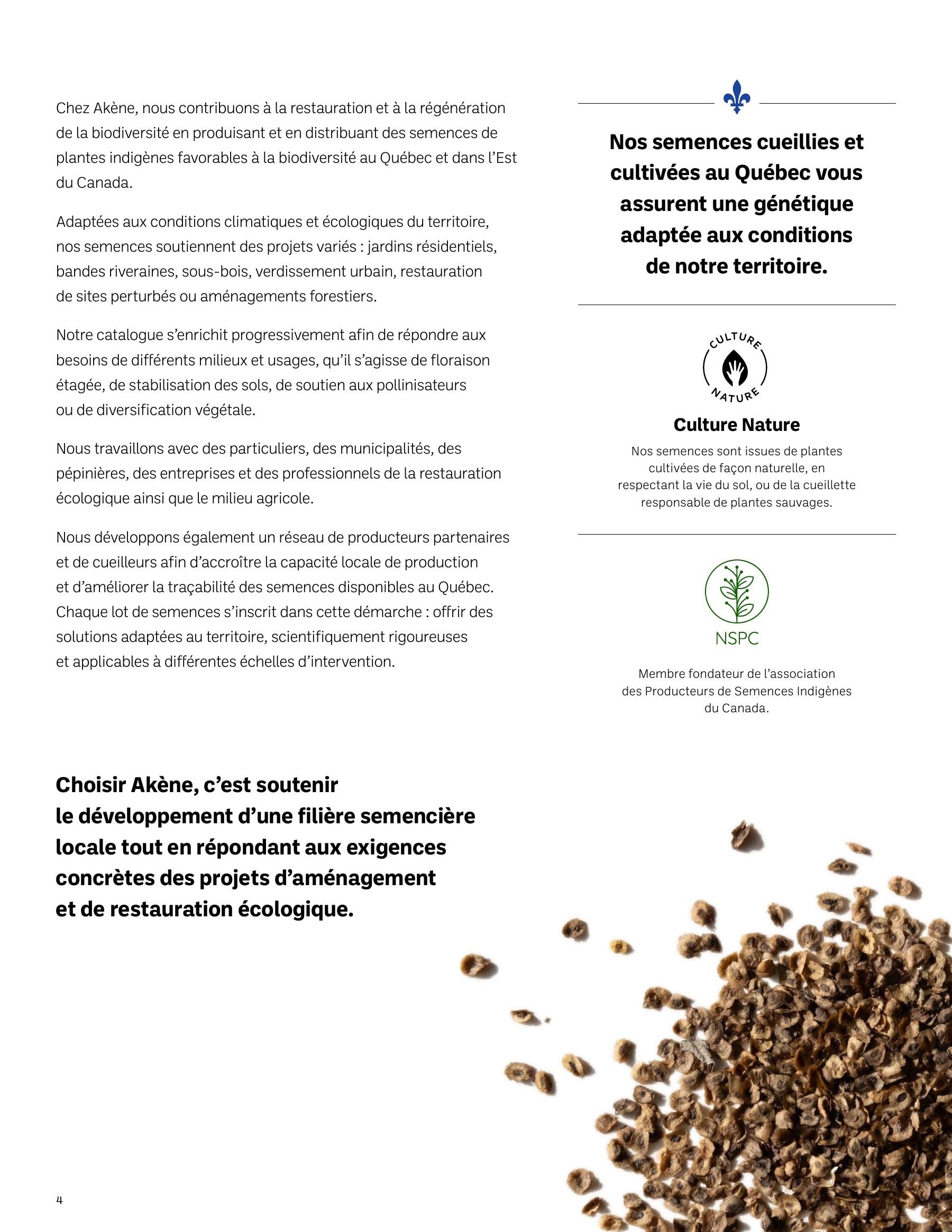 Akène Detailed Seed Catalog Flyer January 1 - December 31, 2026