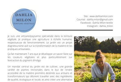 Dahlia Milon Annual Plant Catalog Flyer January 1 - December 31, 2026