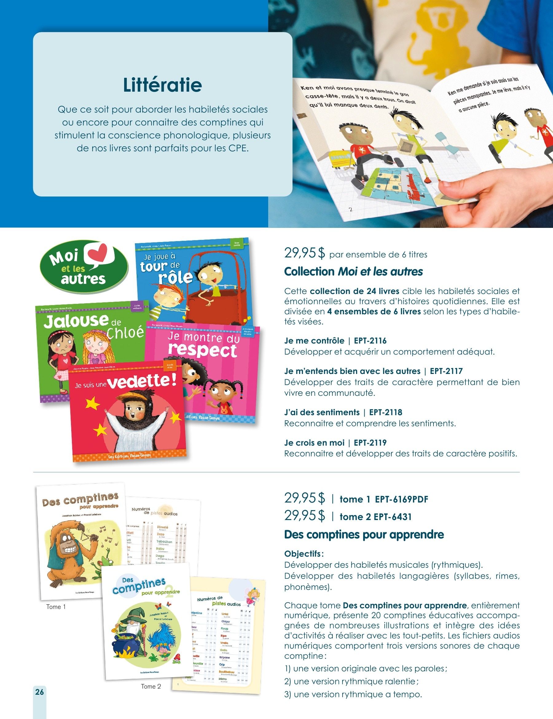 Les Éditions Passe-Temps Daycare and Early Childhood Catalog Flyer January 1 - December 31, 2026