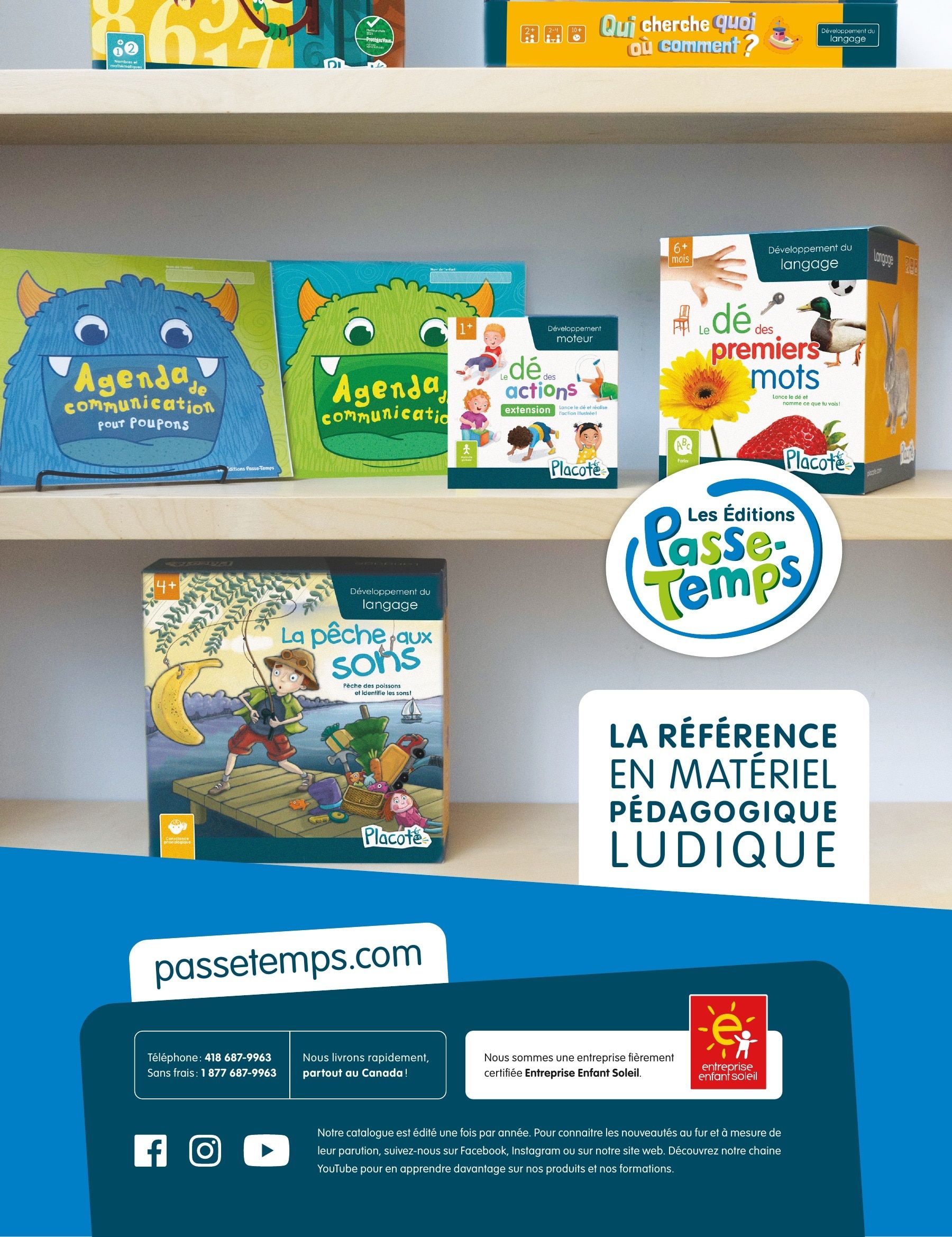 Les Éditions Passe-Temps Daycare and Early Childhood Catalog Flyer January 1 - December 31, 2026