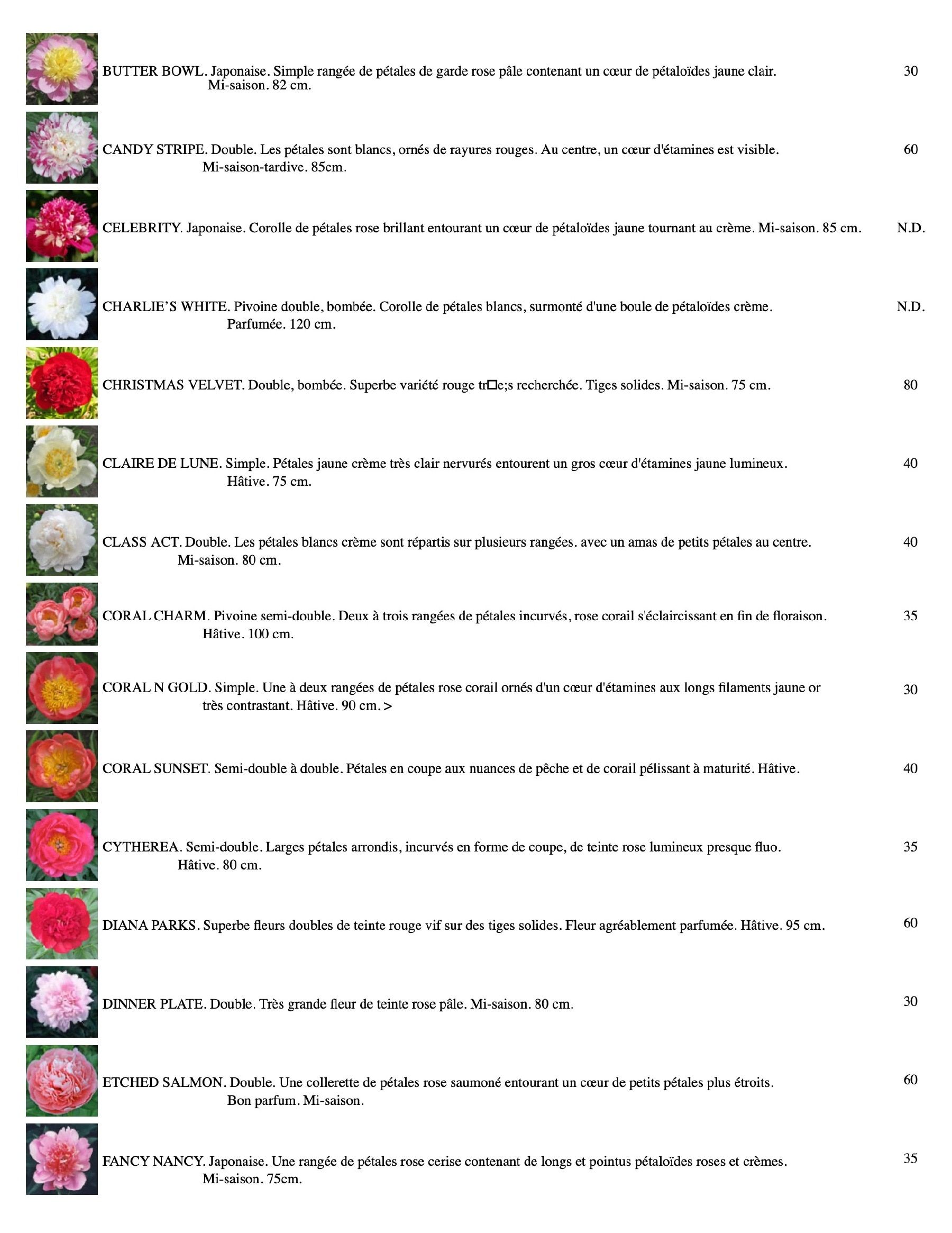 Les Jardins Osiris Nursery Catalog Flyer January 1 - December 31, 2026
