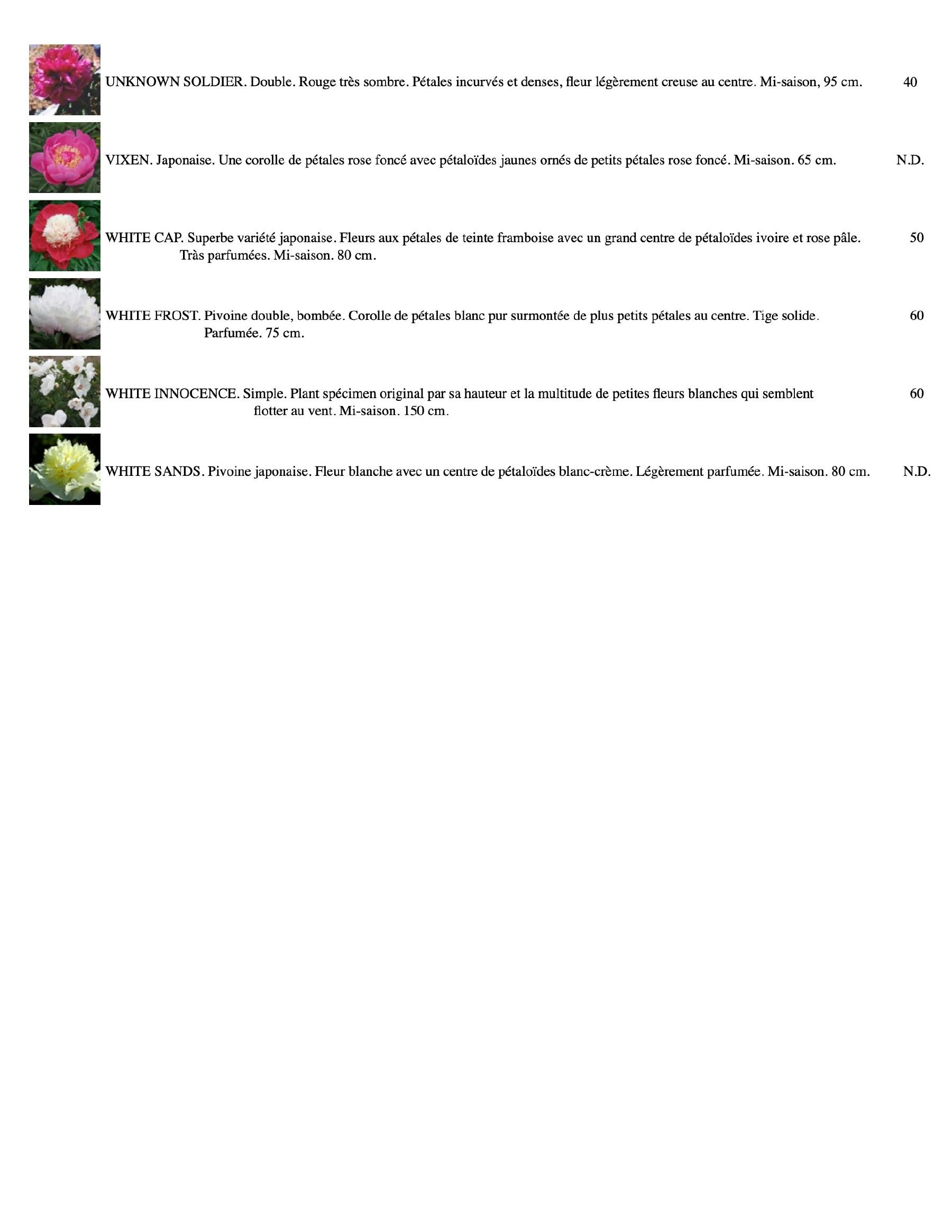 Les Jardins Osiris Nursery Catalog Flyer January 1 - December 31, 2026