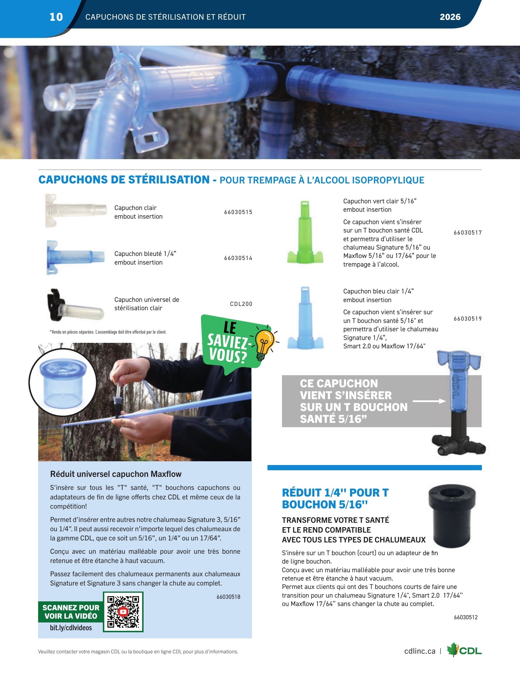 Les Équipements d'Érablière CDL Annual Maple Equipment Catalog Flyer January 1 - December 31, 2026