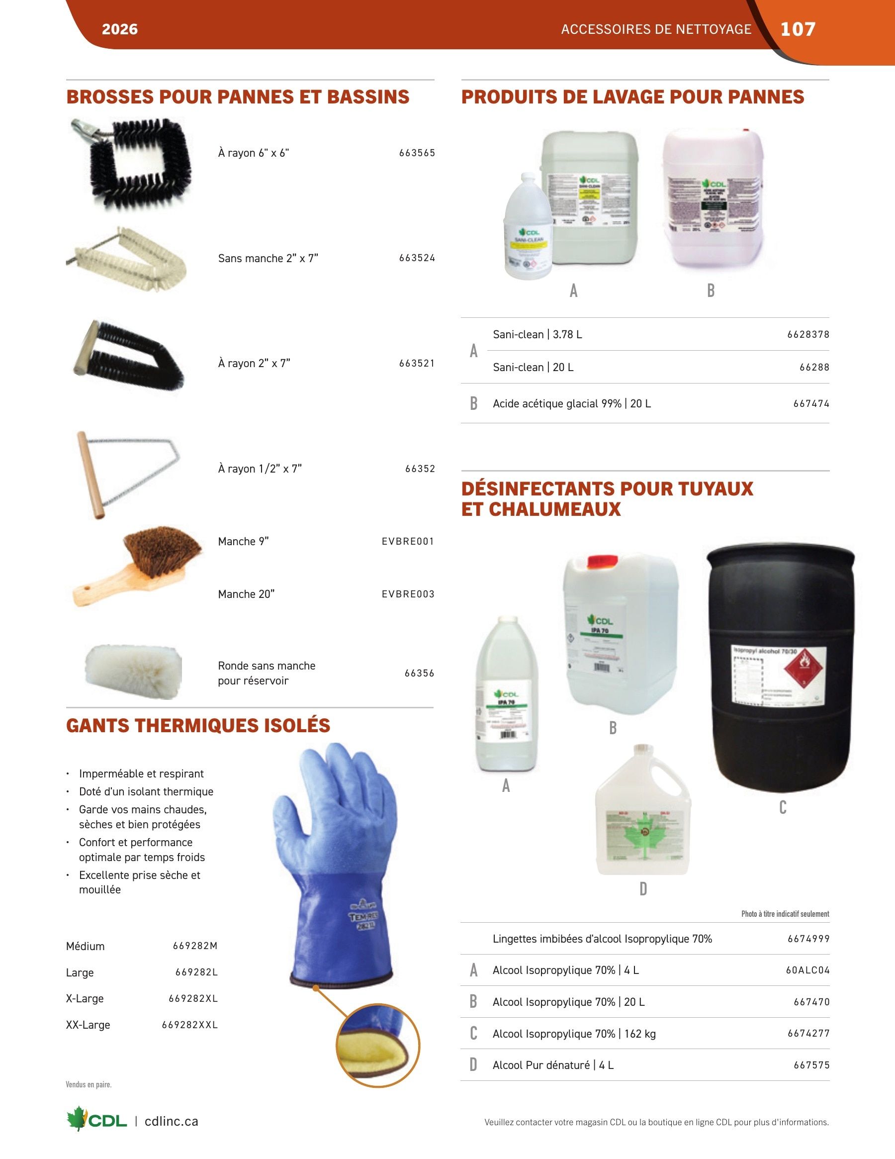 Les Équipements d'Érablière CDL Annual Maple Equipment Catalog Flyer January 1 - December 31, 2026