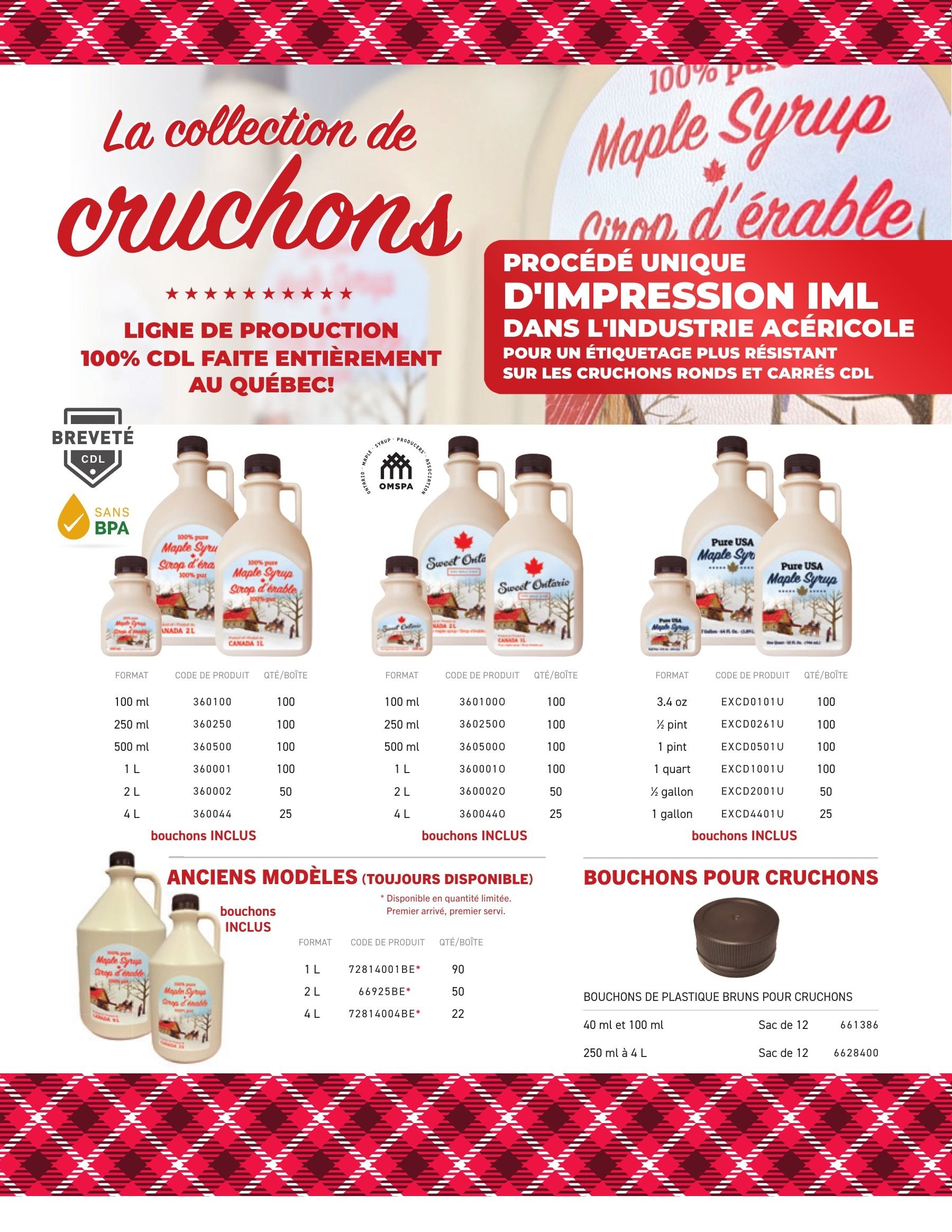 Les Équipements d'Érablière CDL Annual Maple Equipment Catalog Flyer January 1 - December 31, 2026