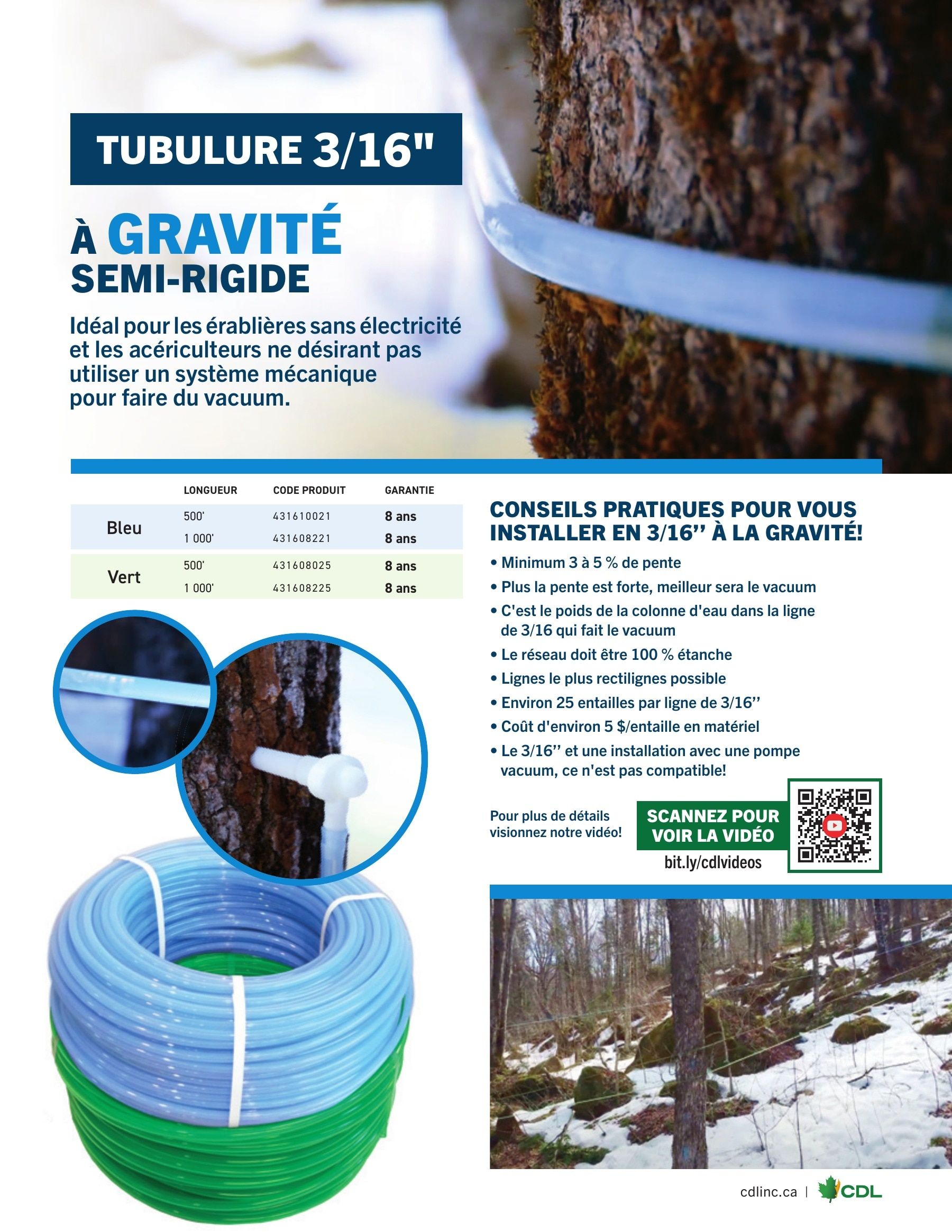Les Équipements d'Érablière CDL Annual Maple Equipment Catalog Flyer January 1 - December 31, 2026