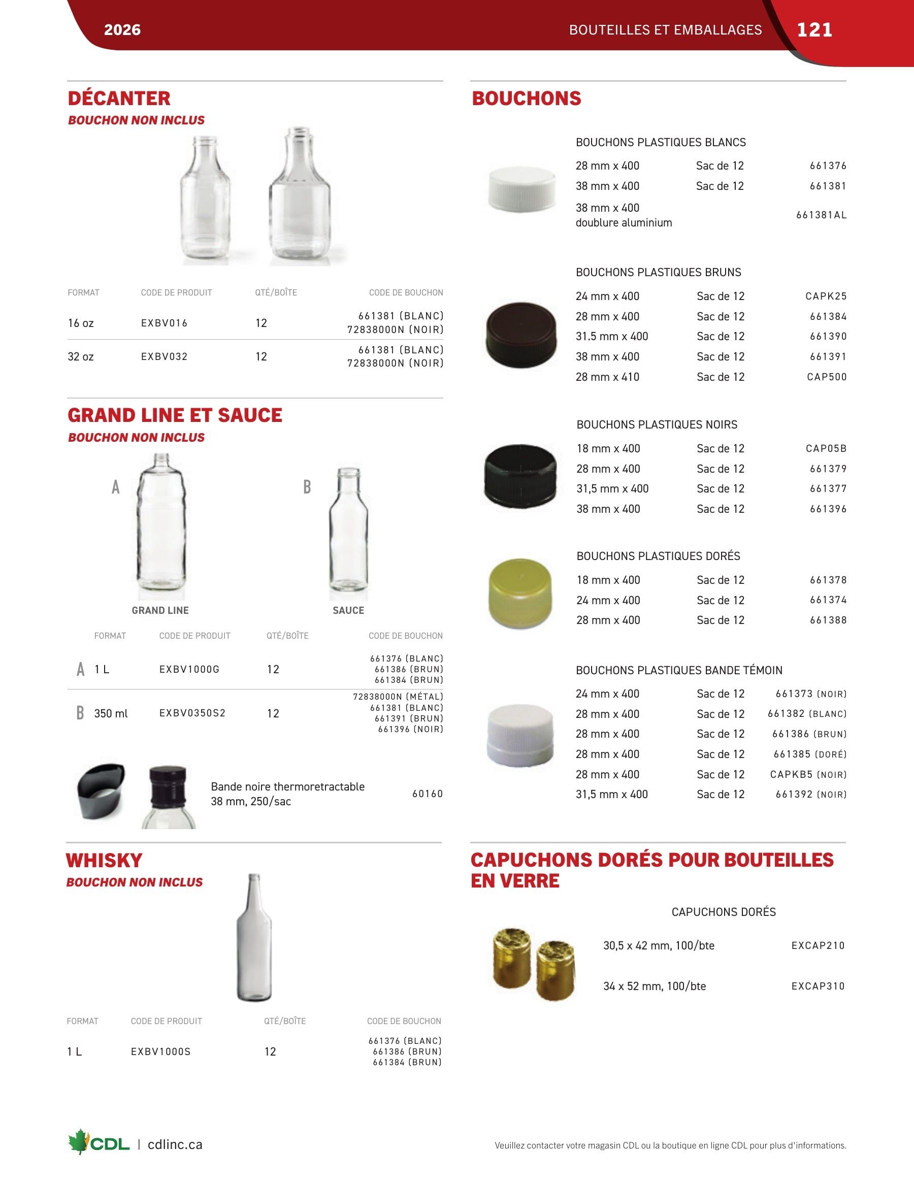 Les Équipements d'Érablière CDL Annual Maple Equipment Catalog Flyer January 1 - December 31, 2026